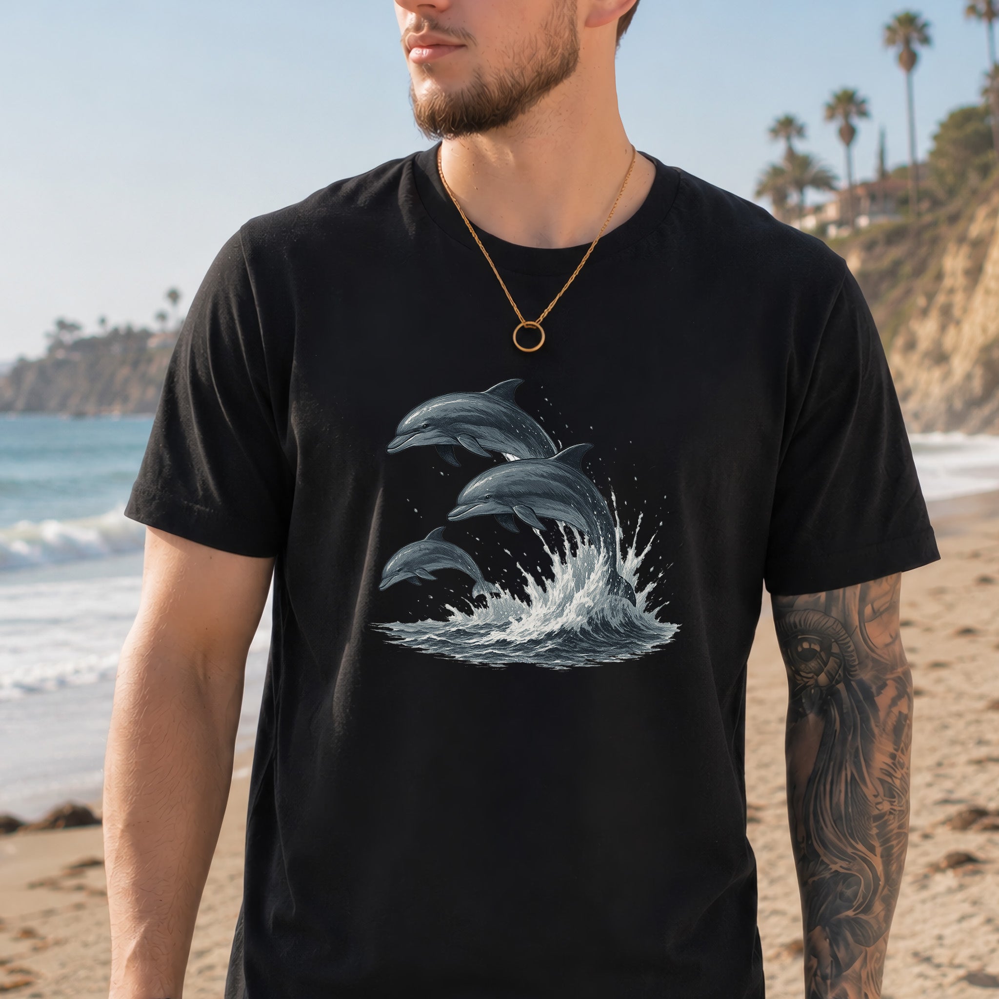 Jumping Dolphins T-Shirt – Spirit Animal of Joy and Ocean Freedom