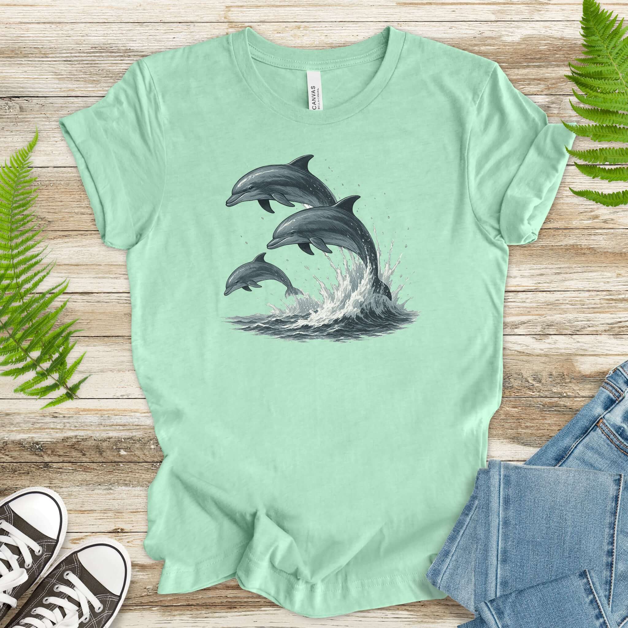 Jumping Dolphins T-Shirt – Spirit Animal of Joy and Ocean Freedom