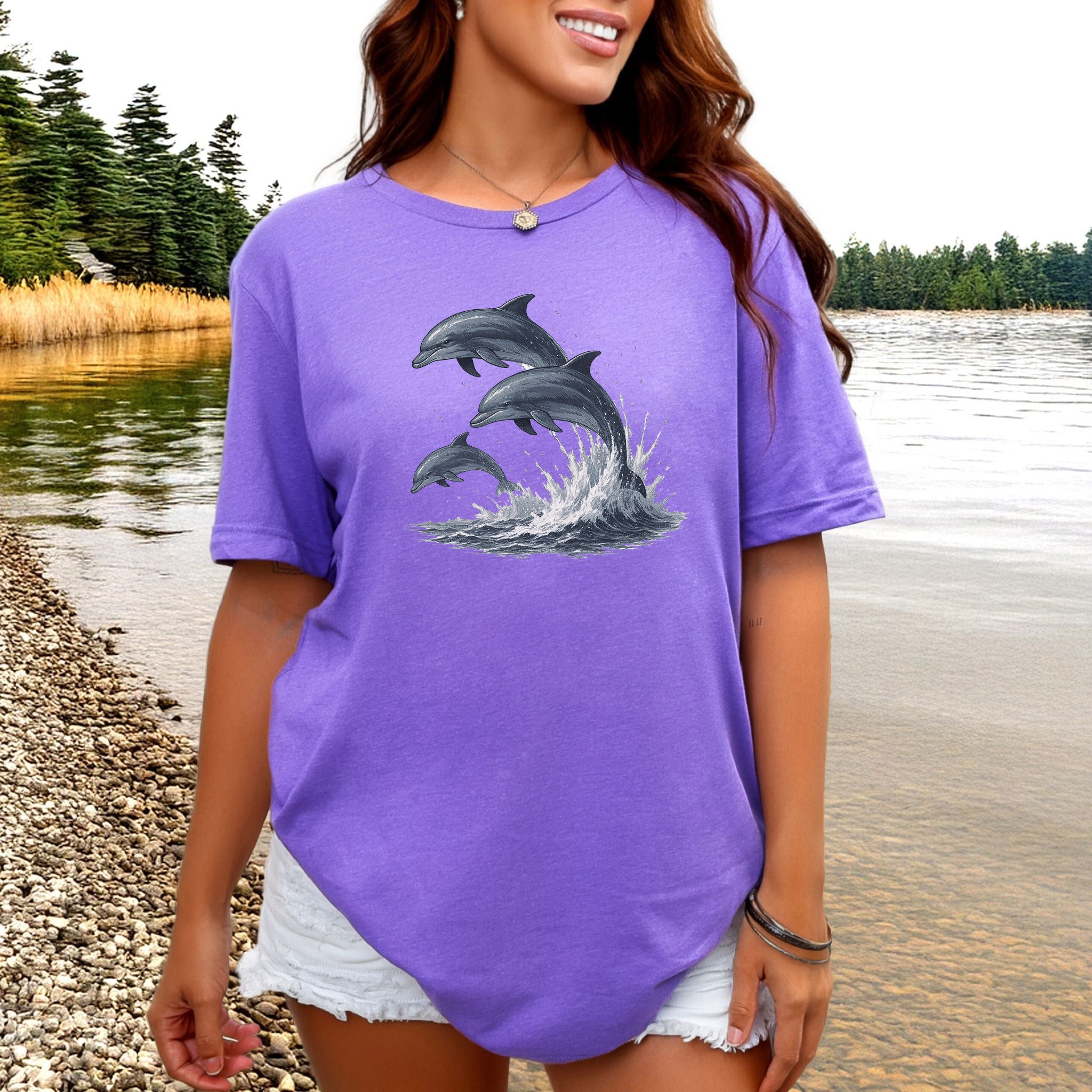 Jumping Dolphins T-Shirt – Spirit Animal of Joy and Ocean Freedom