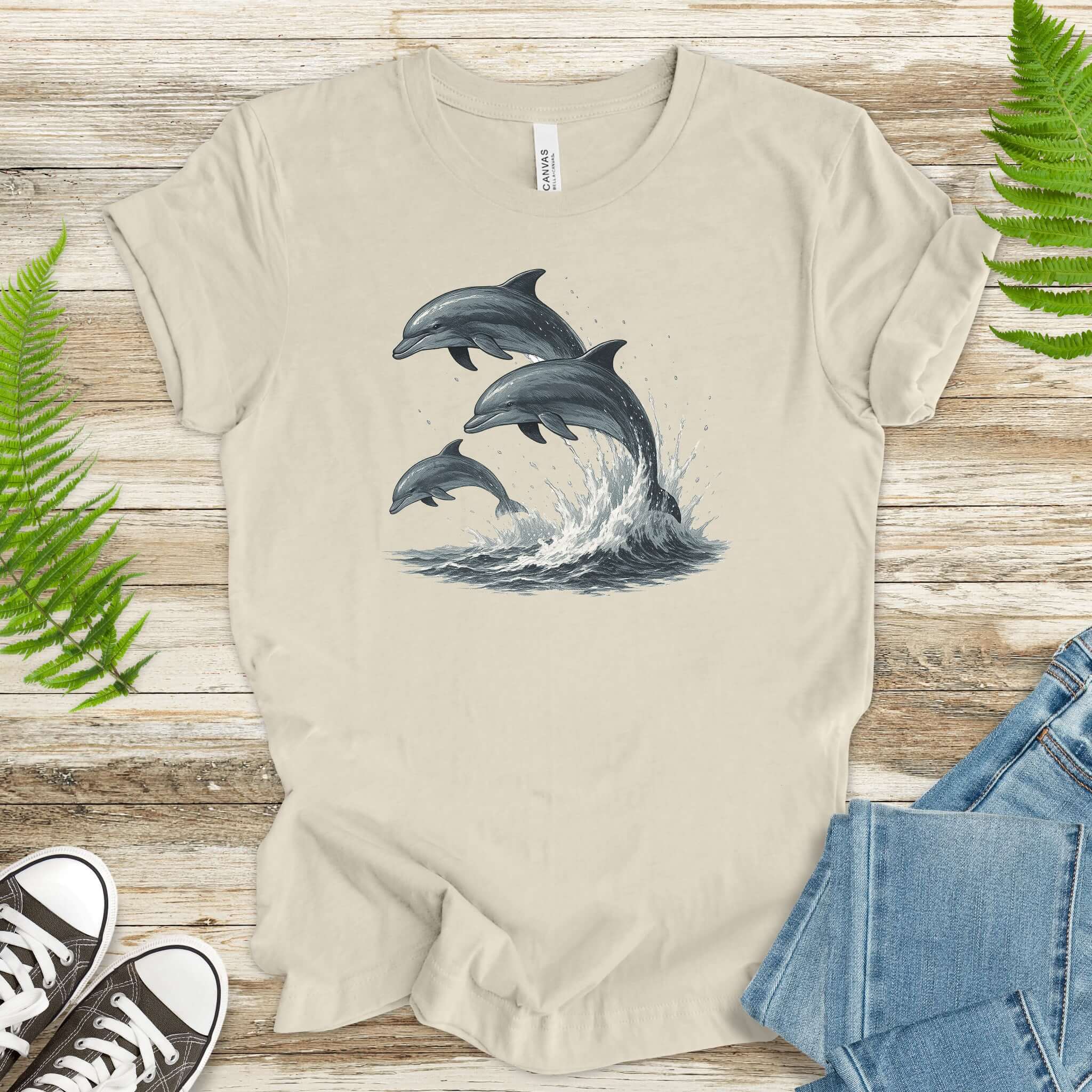 Jumping Dolphins T-Shirt – Spirit Animal of Joy and Ocean Freedom