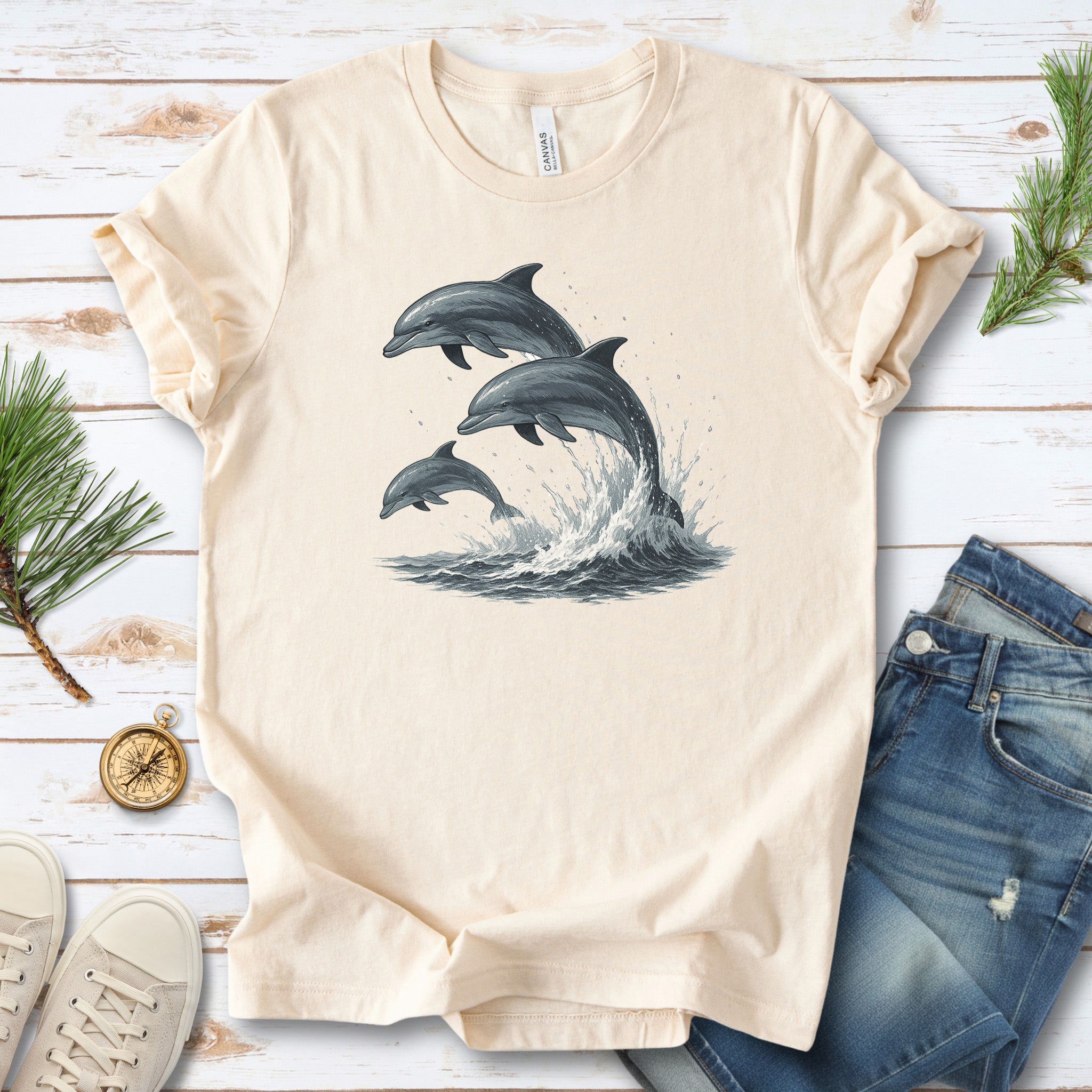 Jumping Dolphins T-Shirt – Spirit Animal of Joy and Ocean Freedom