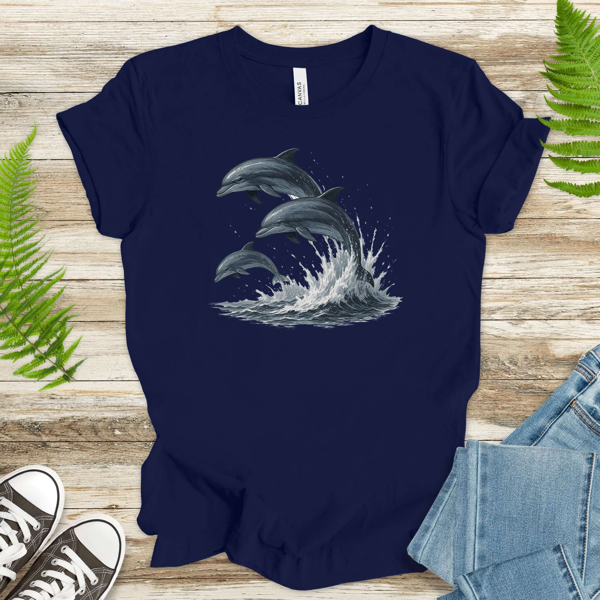 Jumping Dolphins T-Shirt – Spirit Animal of Joy and Ocean Freedom