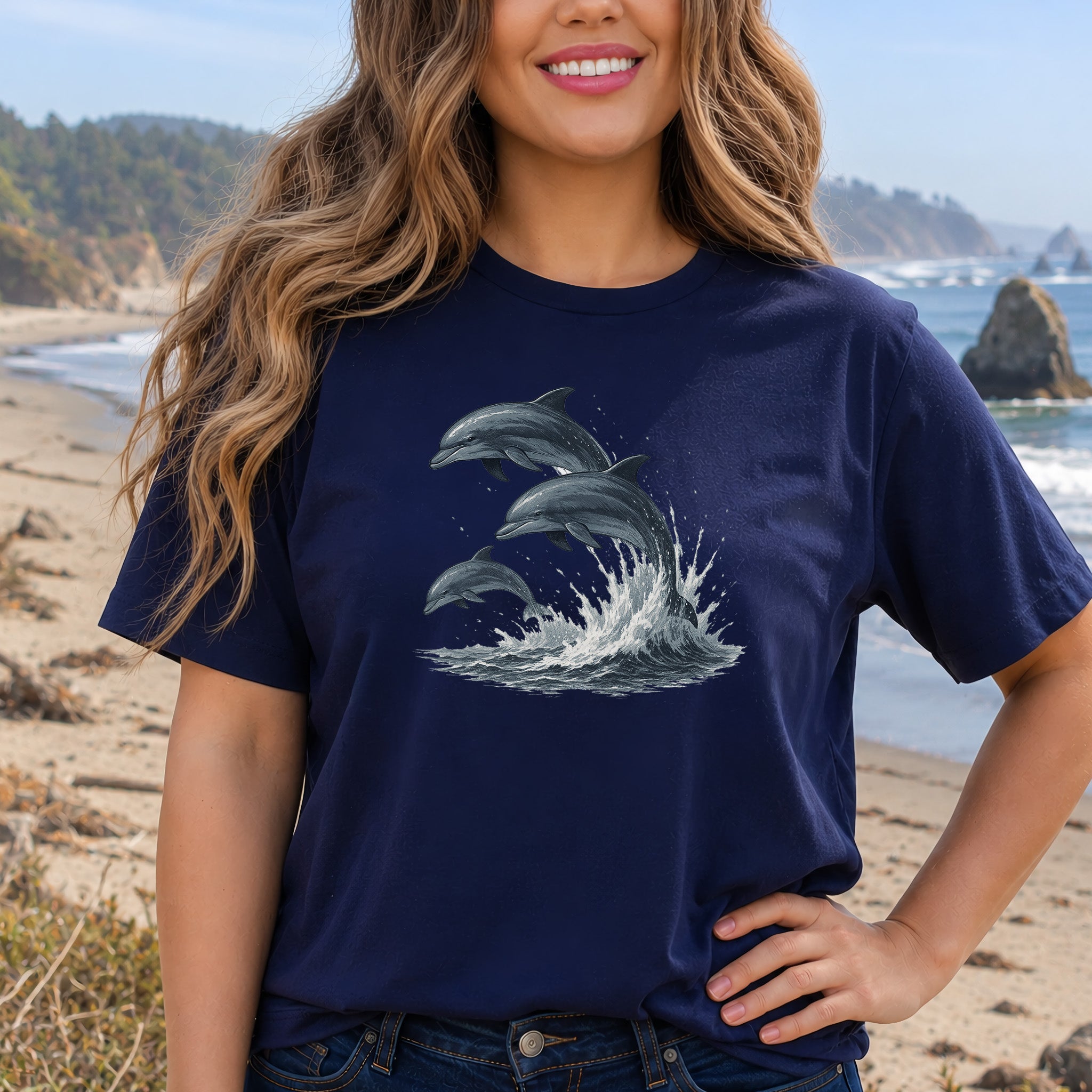 Jumping Dolphins T-Shirt – Spirit Animal of Joy and Ocean Freedom