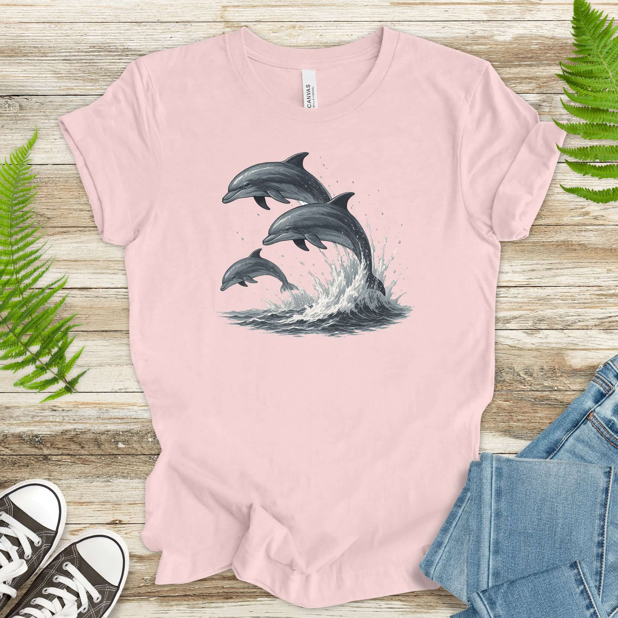 Jumping Dolphins T-Shirt – Spirit Animal of Joy and Ocean Freedom