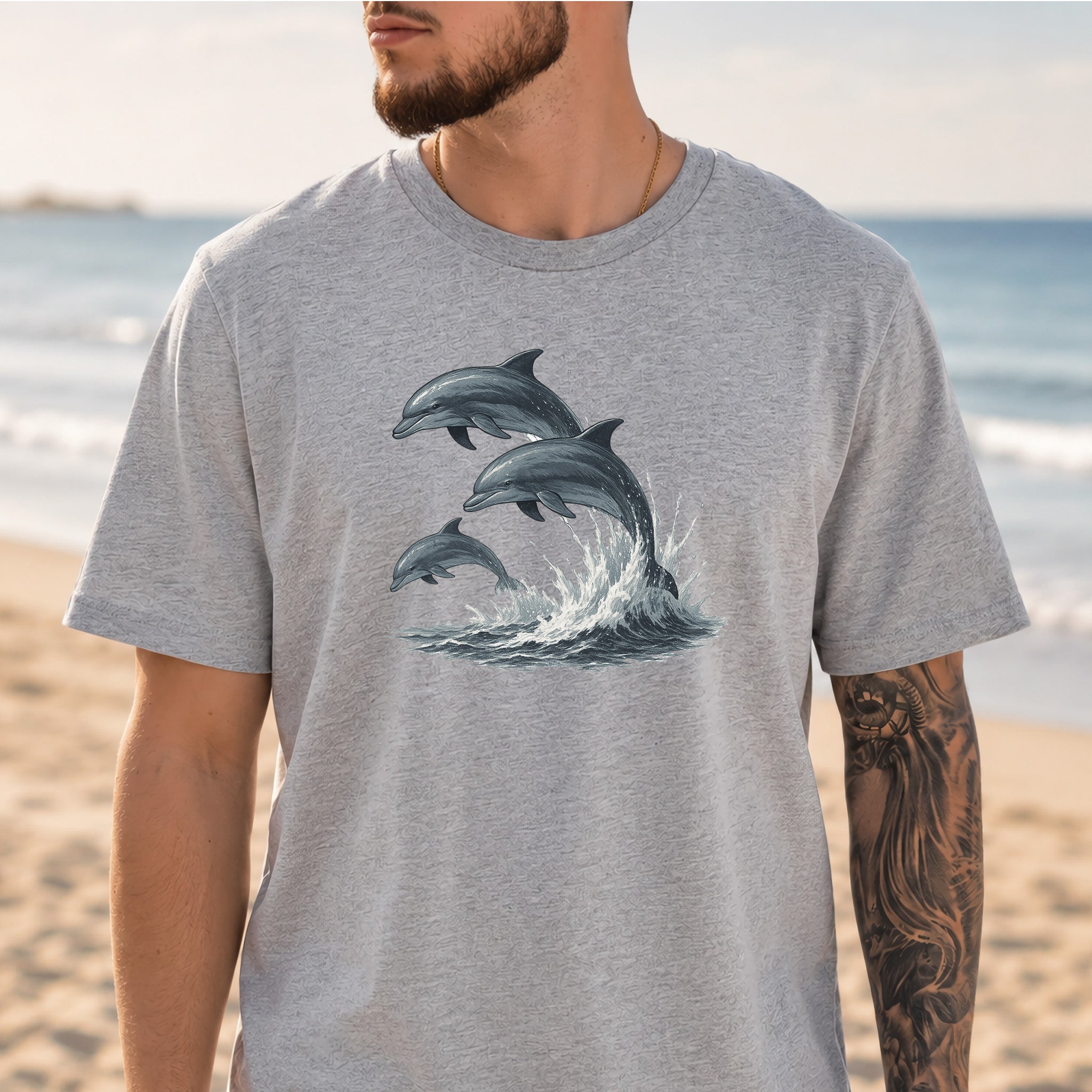 Jumping Dolphins T-Shirt – Spirit Animal of Joy and Ocean Freedom