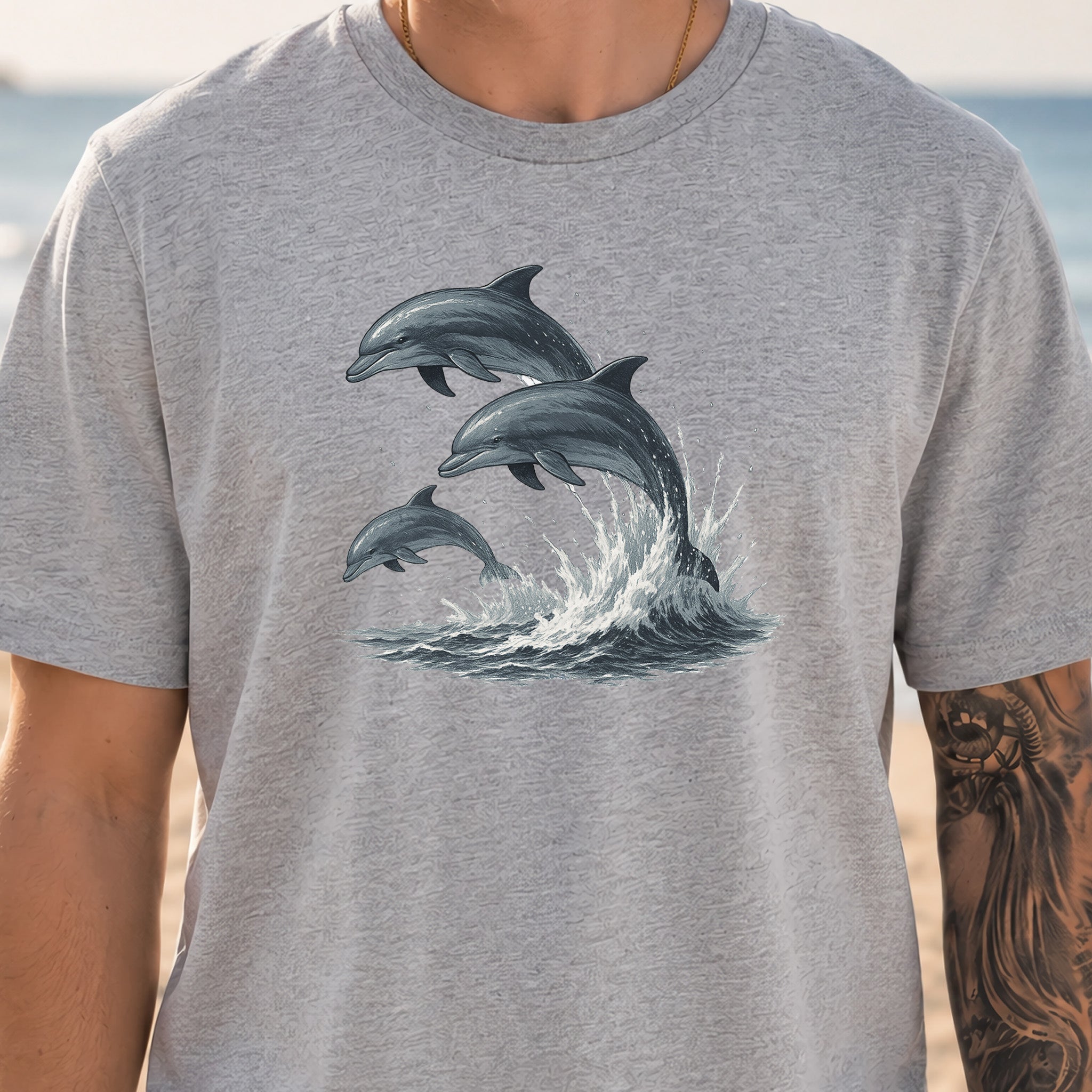 Jumping Dolphins T-Shirt – Spirit Animal of Joy and Ocean Freedom