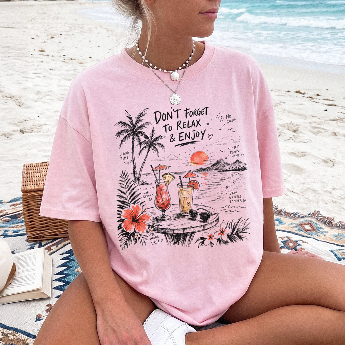 Don’t Forget to Relax & Enjoy Comfort Colors Shirt – Hawaii Vacation Tee