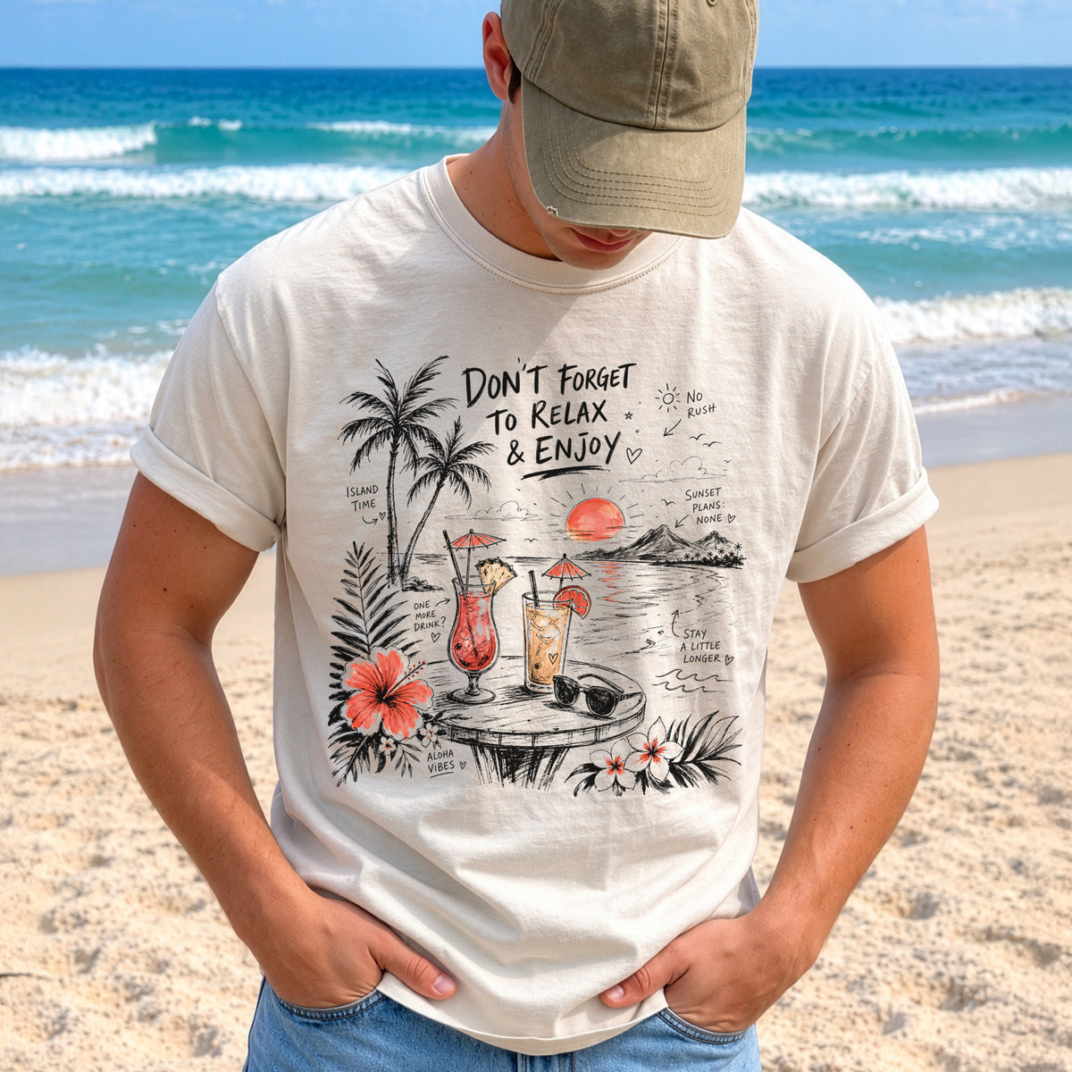 Don’t Forget to Relax & Enjoy Comfort Colors Shirt – Hawaii Vacation Tee