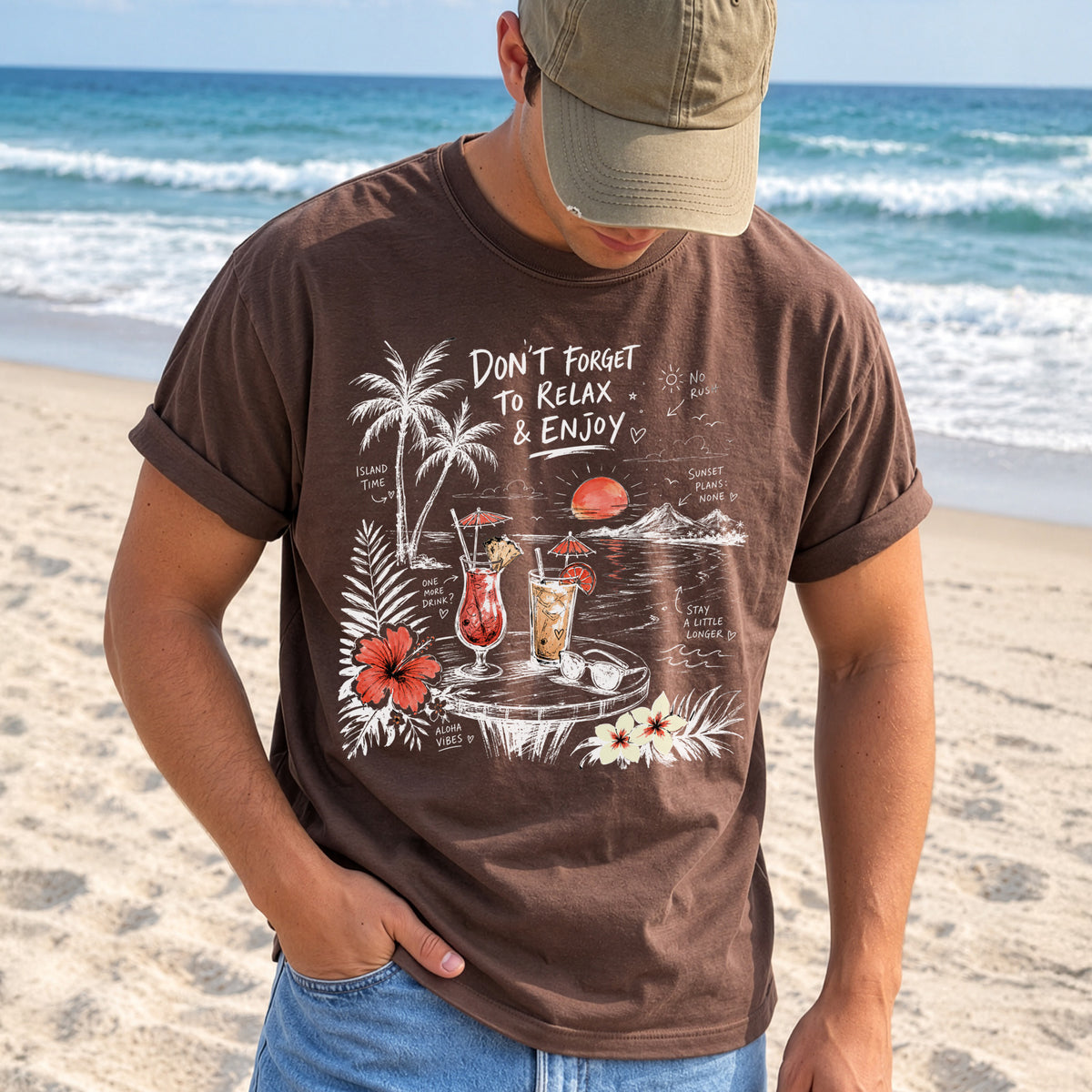 Don’t Forget to Relax & Enjoy Comfort Colors Shirt – Hawaii Vacation Tee
