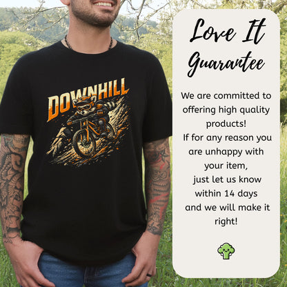 Downhill Raccoon Mountain Biking Adventure T-Shirt