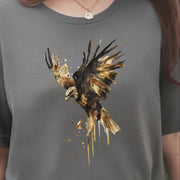 Watercolor Eagle T-Shirt – Vintage American Wildlife Tee