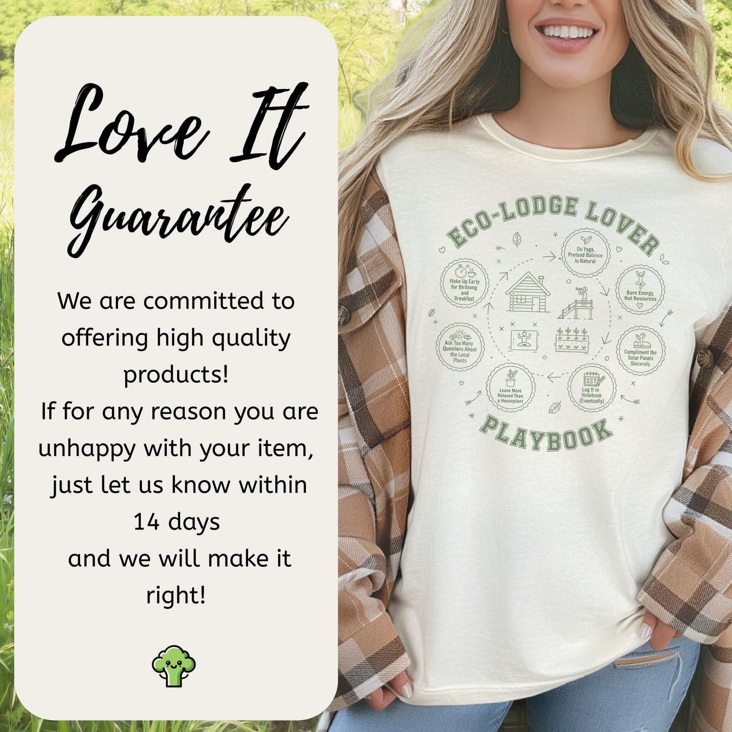 Eco Retreat Wanderer Playbook T-Shirt – Cozy Nature Lover Tee