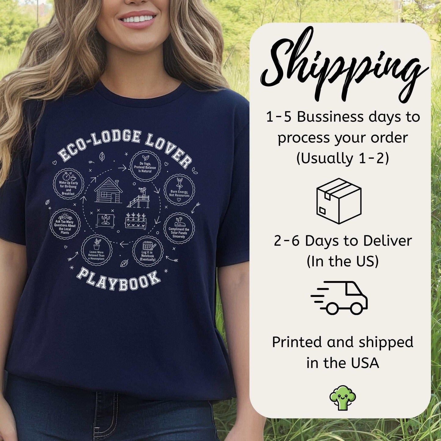 Eco Retreat Wanderer Playbook T-Shirt – Cozy Nature Lover Tee