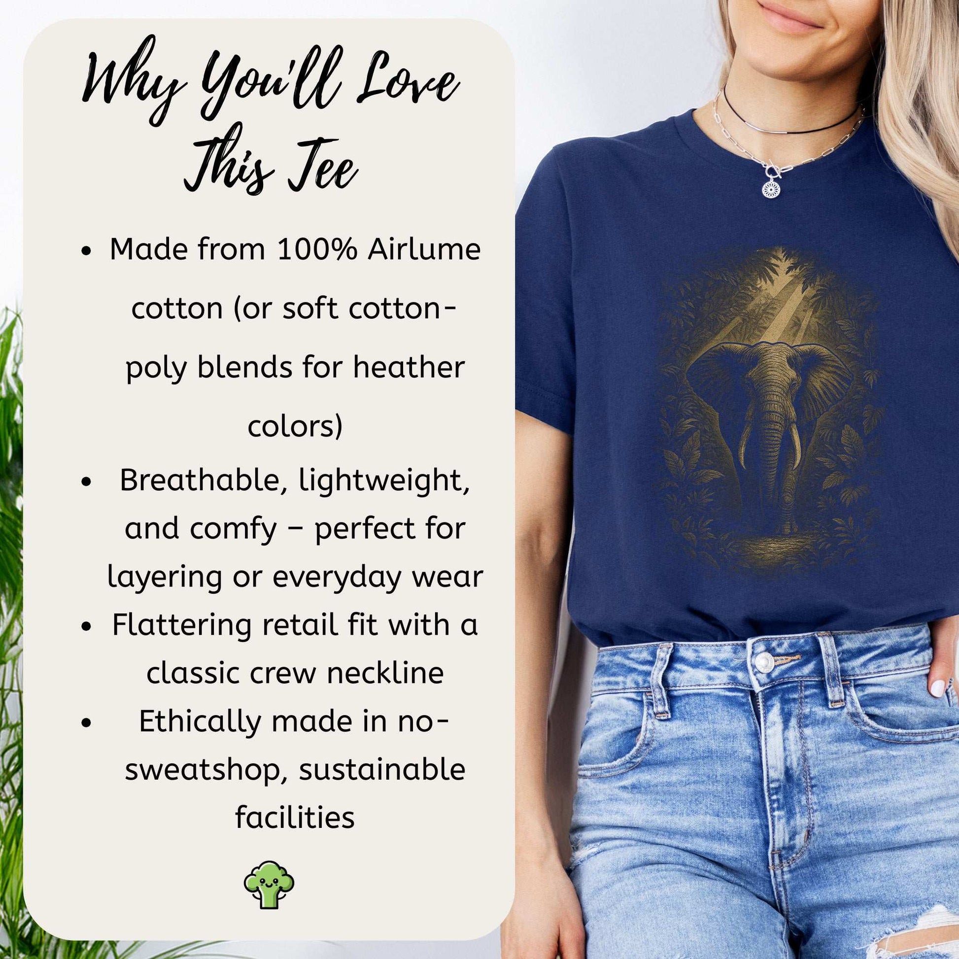 Elephant Spirit Animal T-Shirt – Jungle Majesty & Safari Soul features a breathable fabric and flattering fit for everyday wear.