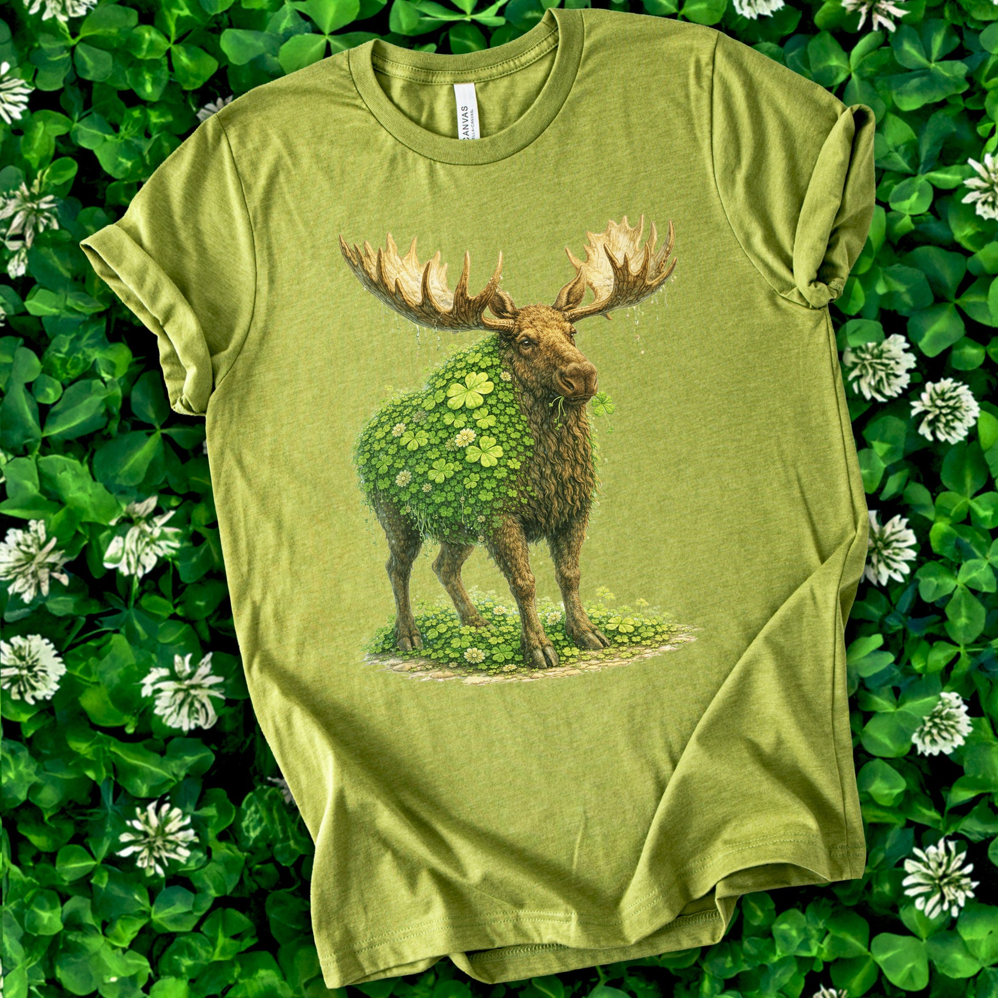 Emerald Moose T-Shirt – Shamrock Forest Giant for St. Patrick’s Day