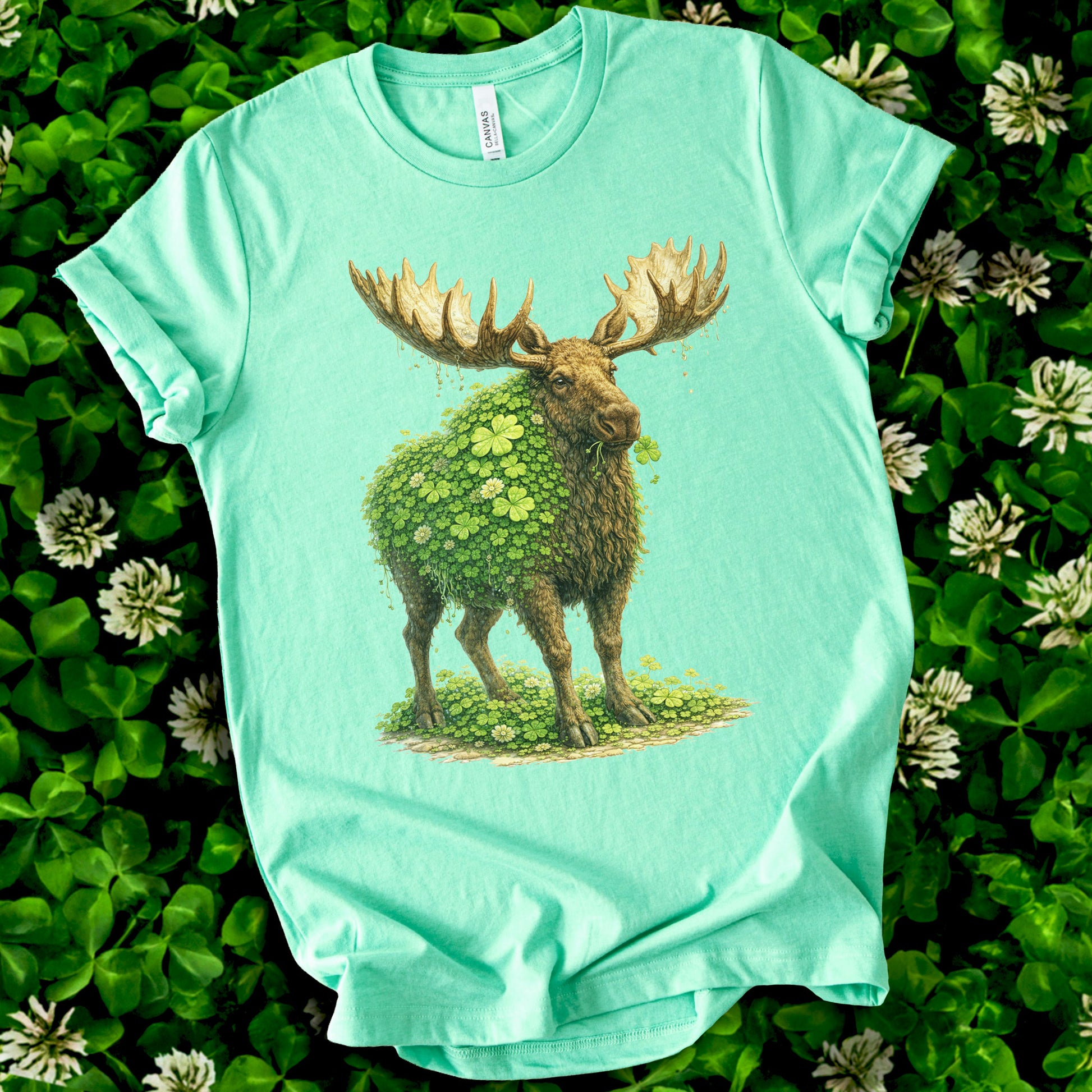 Emerald Moose T-Shirt – Shamrock Forest Giant for St. Patrick’s Day