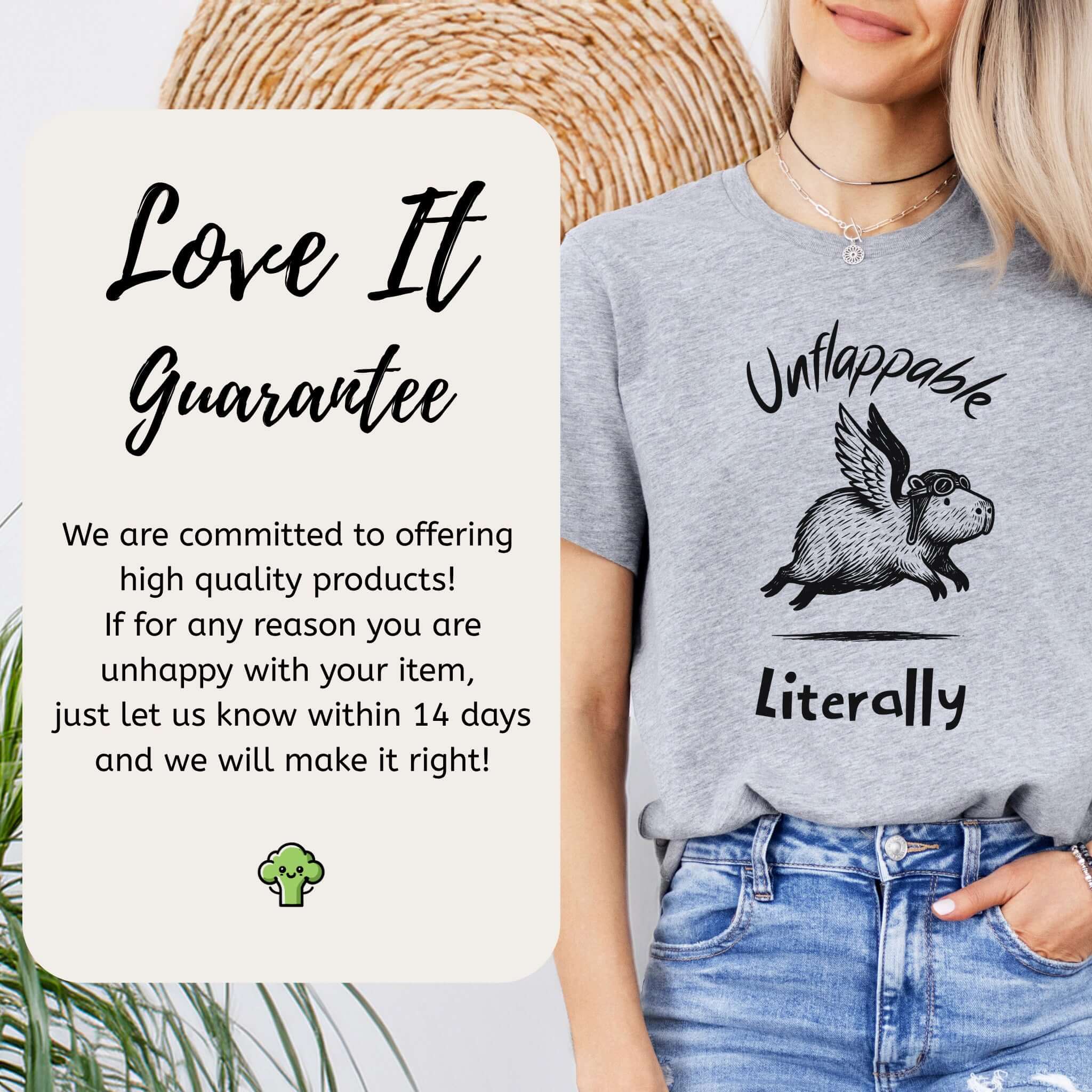 Capybara With Wings Unflappable Pilot T-Shirt