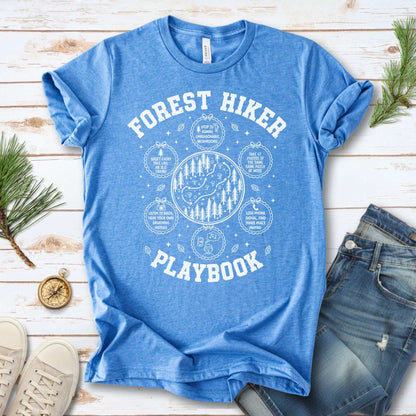 Forest Hiker Playbook T-Shirt – Whimsical Woodland Wanderer Tee