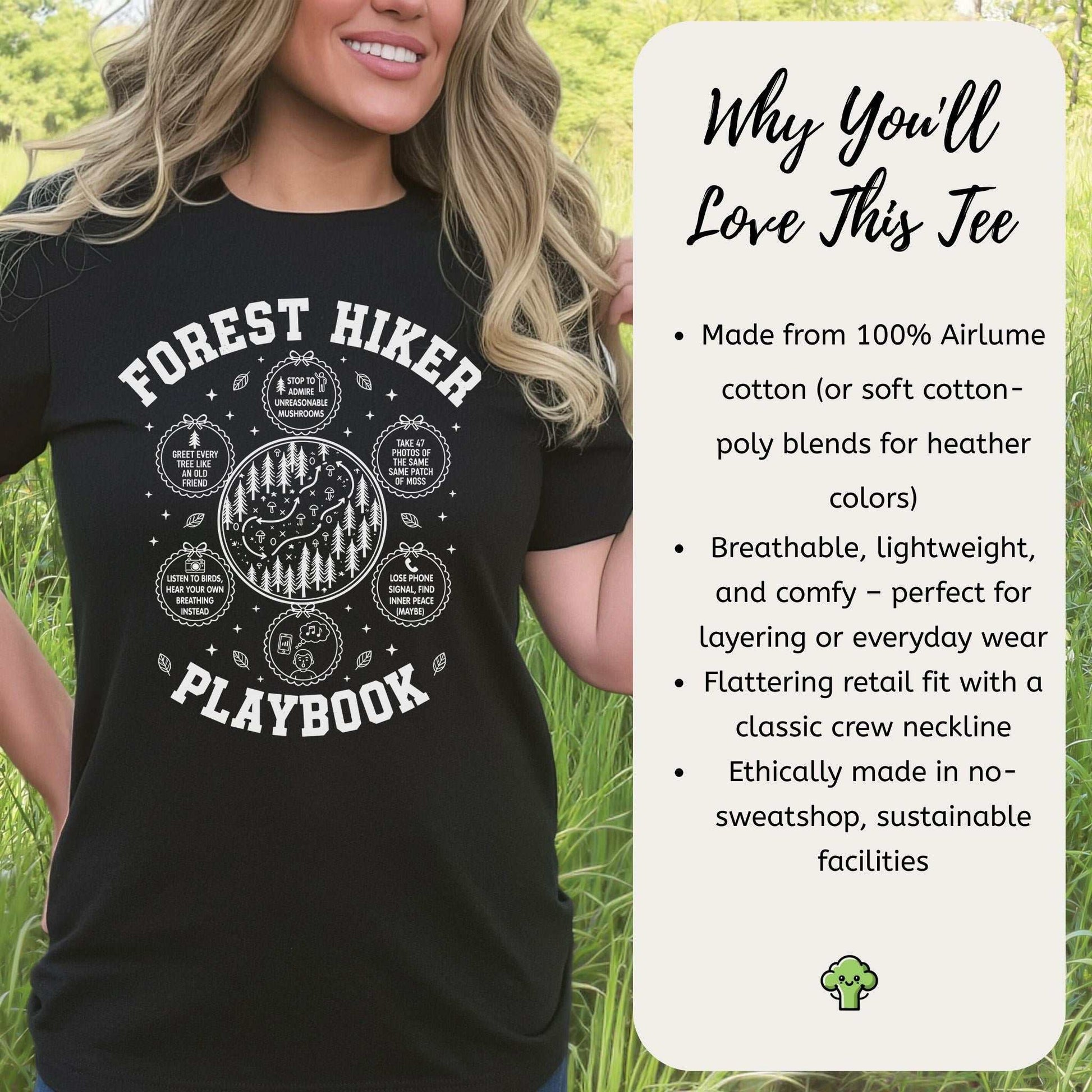 Forest Hiker Playbook T-Shirt – Whimsical Woodland Wanderer Tee