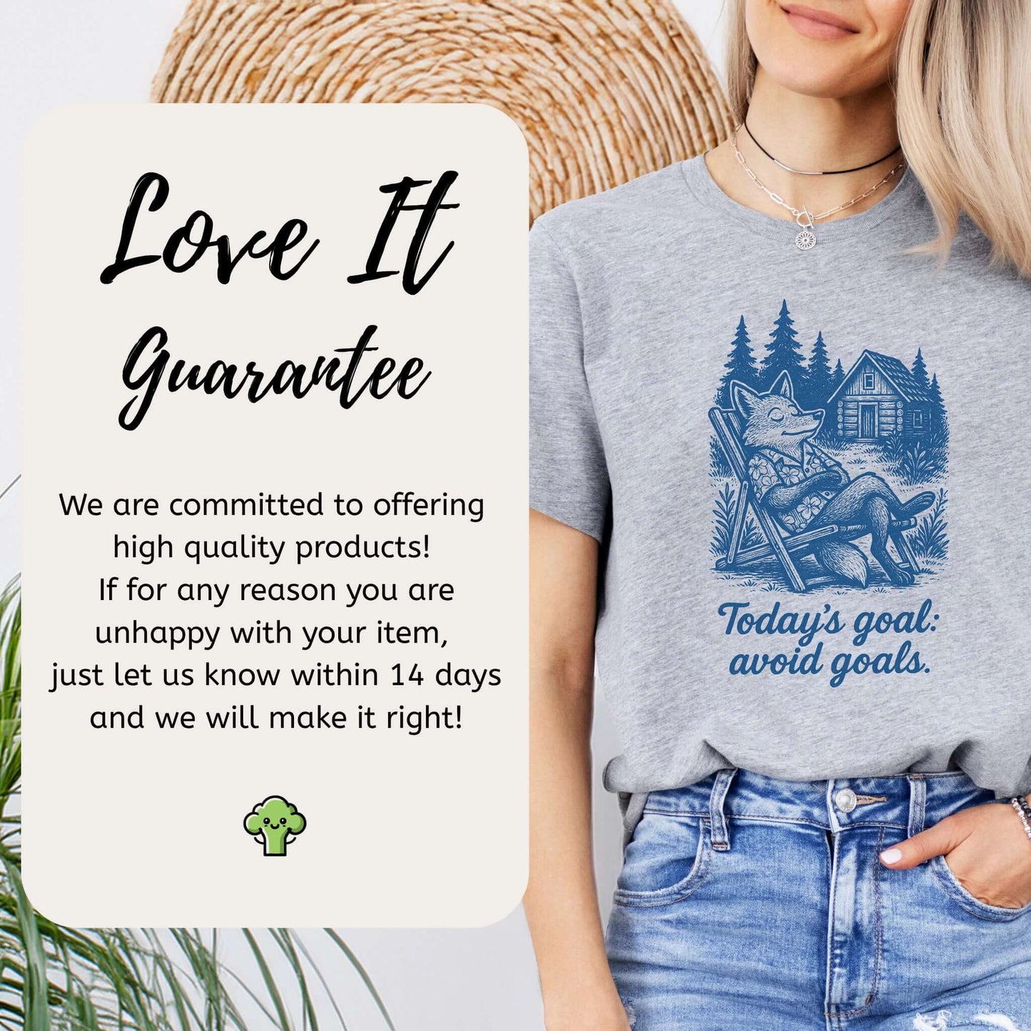 Avoiding Goals Fox Shirt – Funny Cabin Life Hiking Vacation T-Shirt