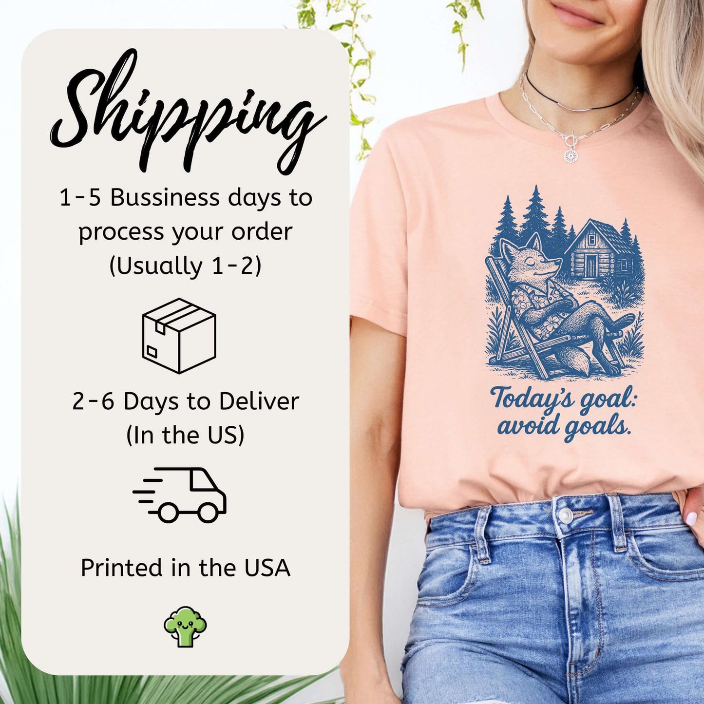 Avoiding Goals Fox Shirt – Funny Cabin Life Hiking Vacation T-Shirt