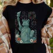 Fox Statue of Liberty 4th of July T-Shirt