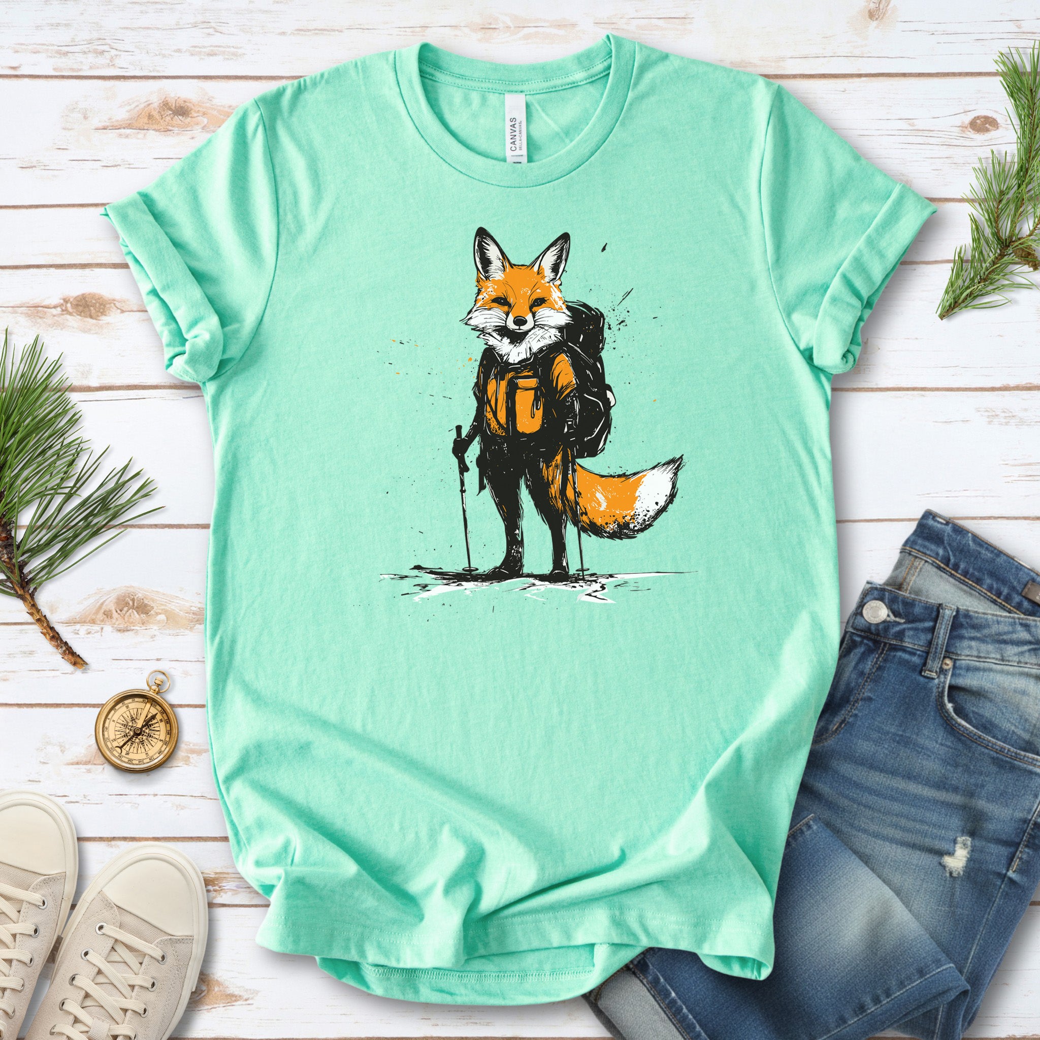 Fox Hiker Adventure T-Shirt