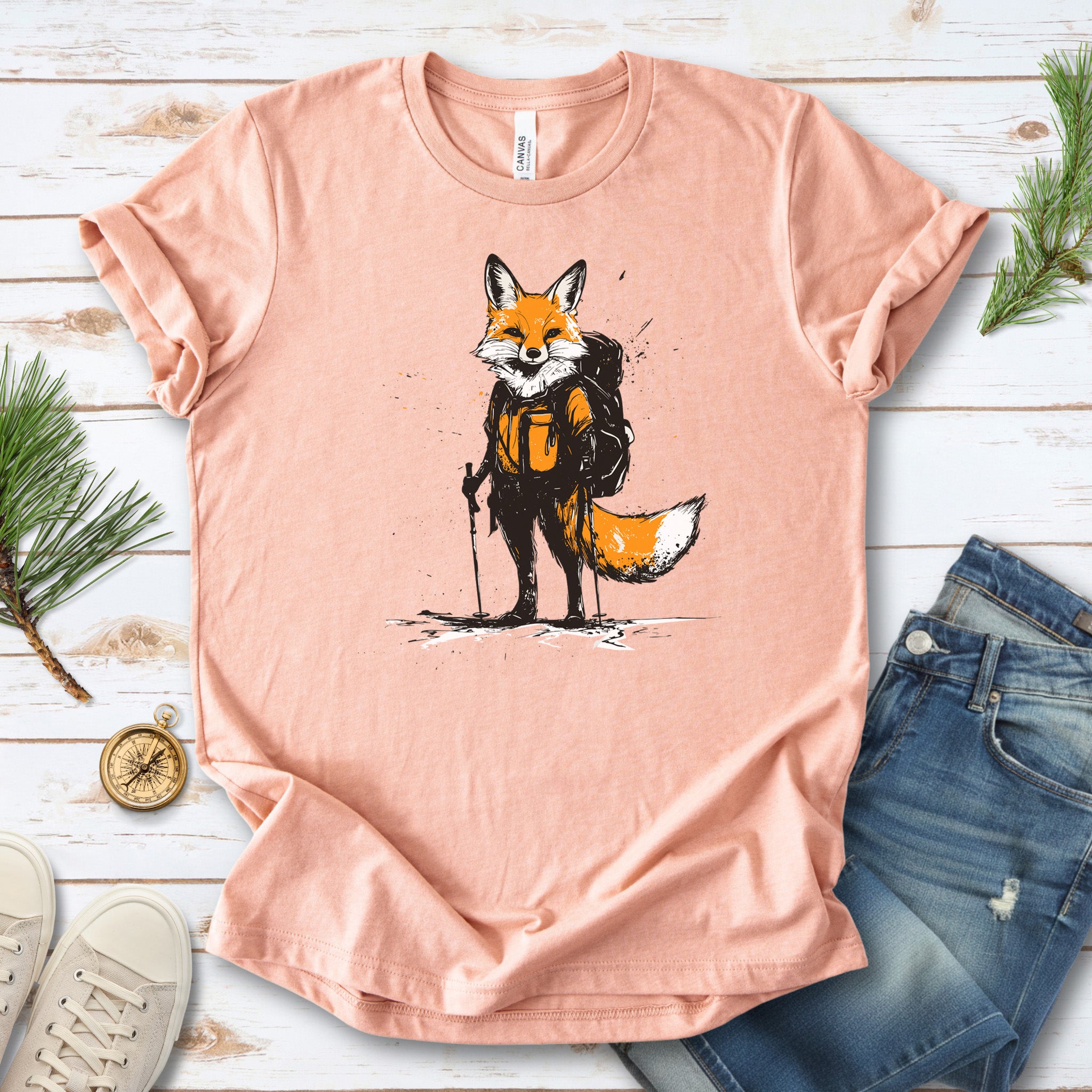 Fox Hiker Adventure T-Shirt