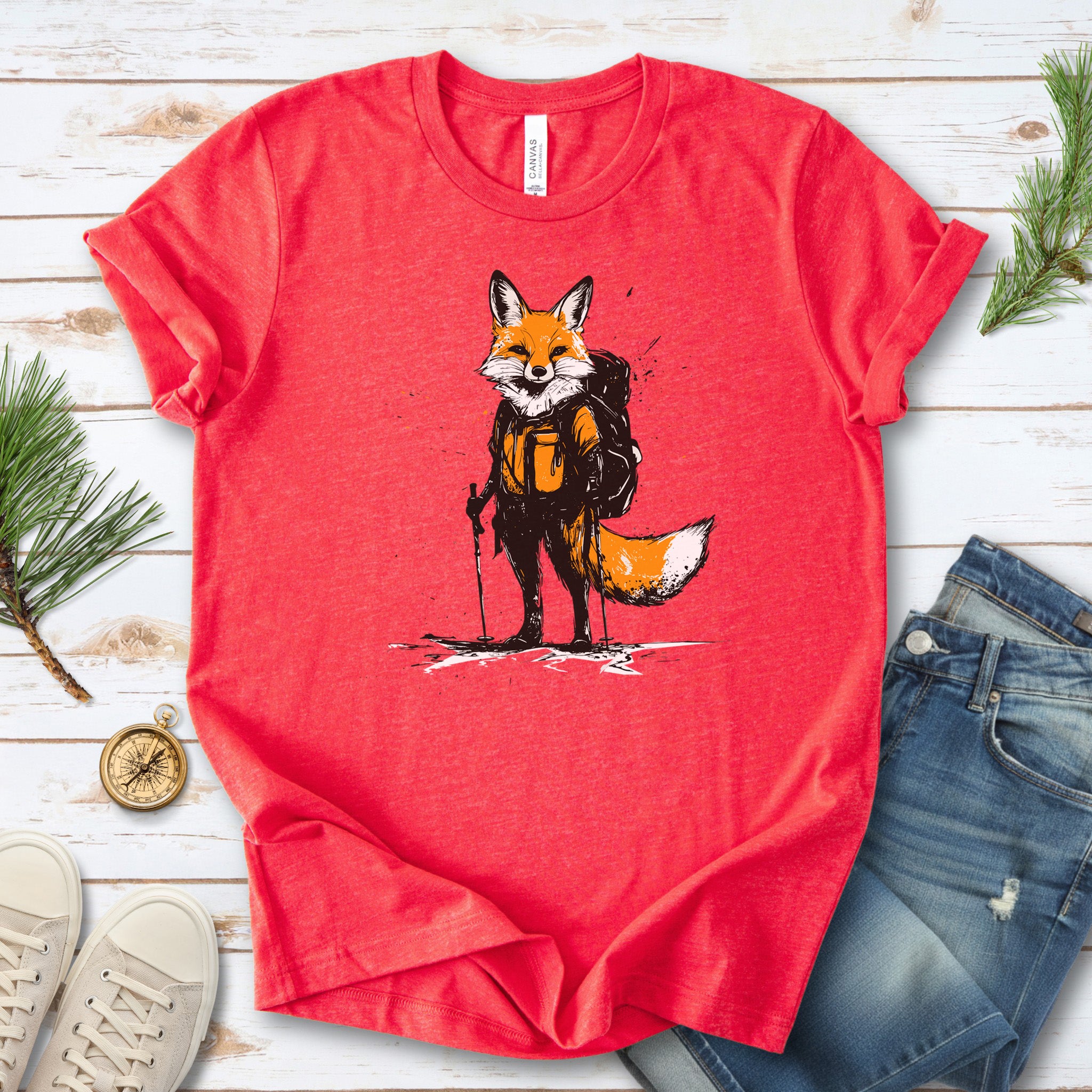 Fox Hiker Adventure T-Shirt