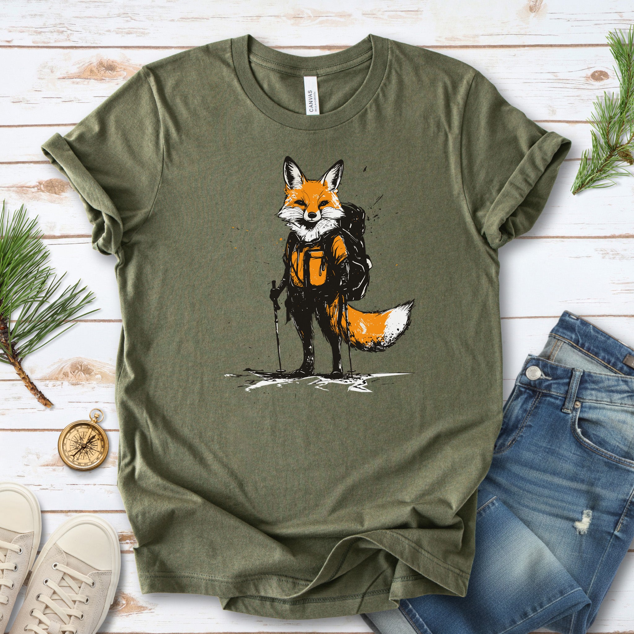 Fox Hiker Adventure T-Shirt
