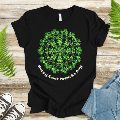 Shamrock Mandala: St. Paddy’s Luck & Harmony T-Shirt - TShirtree