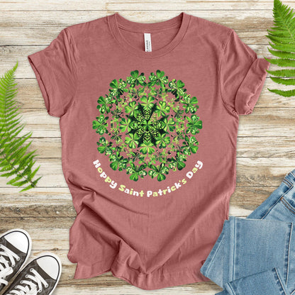 Shamrock Mandala: St. Paddy’s Luck & Harmony T-Shirt - TShirtree