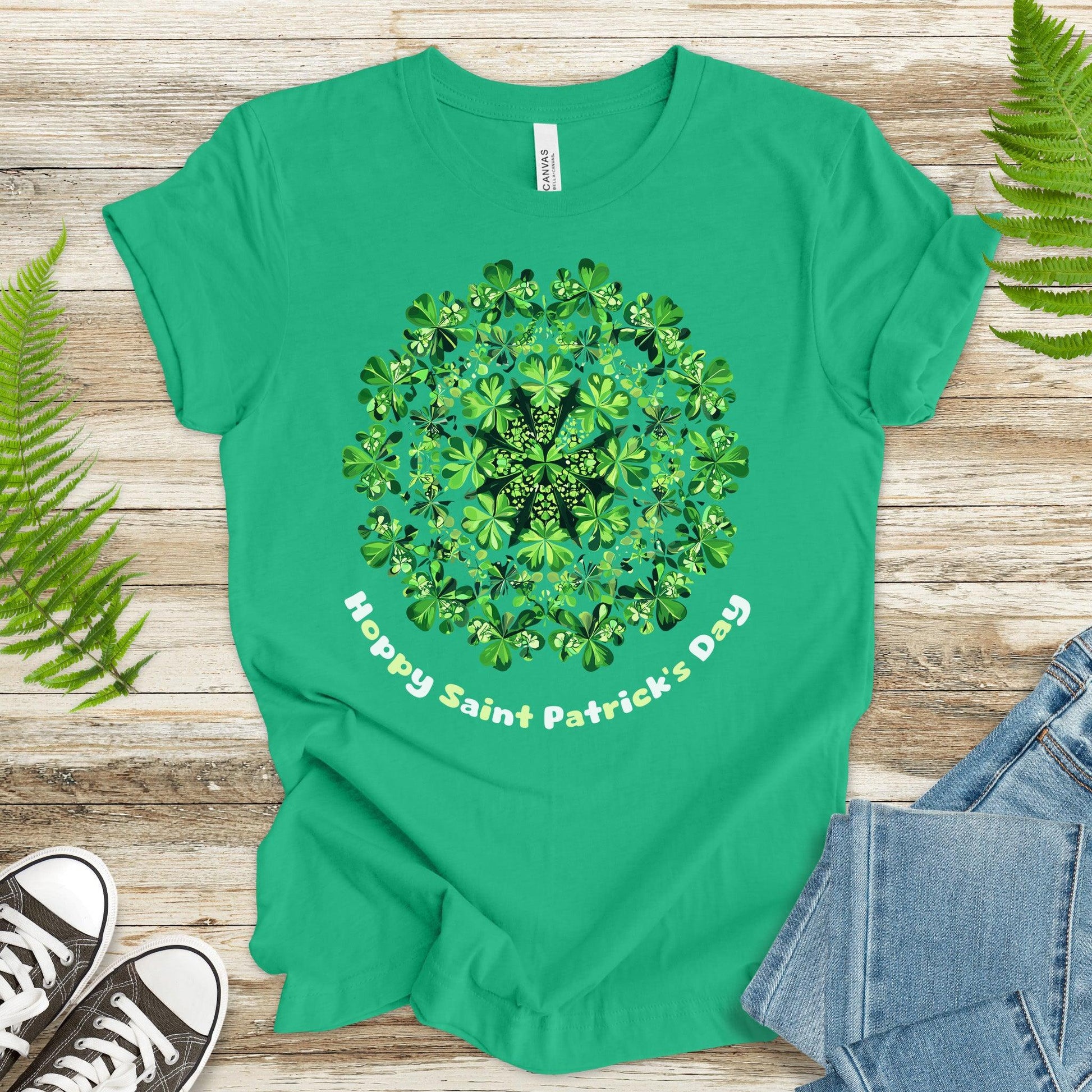 Shamrock Mandala: St. Paddy’s Luck & Harmony T-Shirt - TShirtree