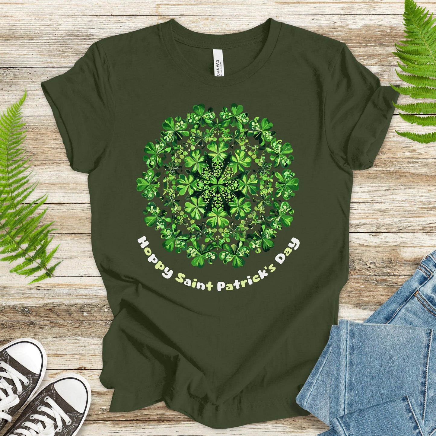 Shamrock Mandala: St. Paddy’s Luck & Harmony T-Shirt - TShirtree