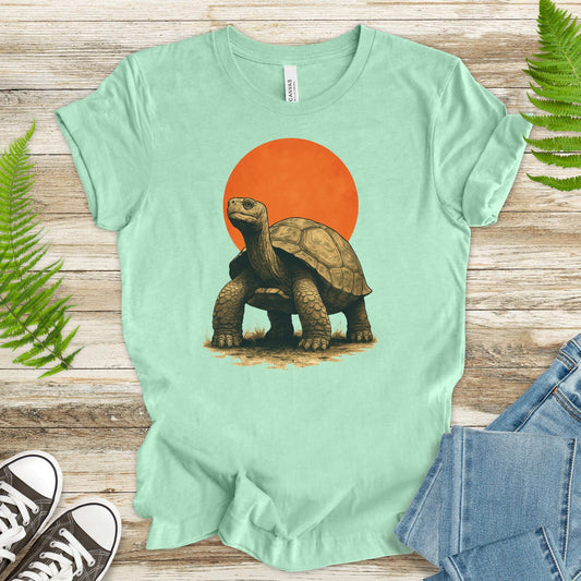 Vintage Tortoise Sun T-Shirt – Japanese Style Jungle Safari Tee