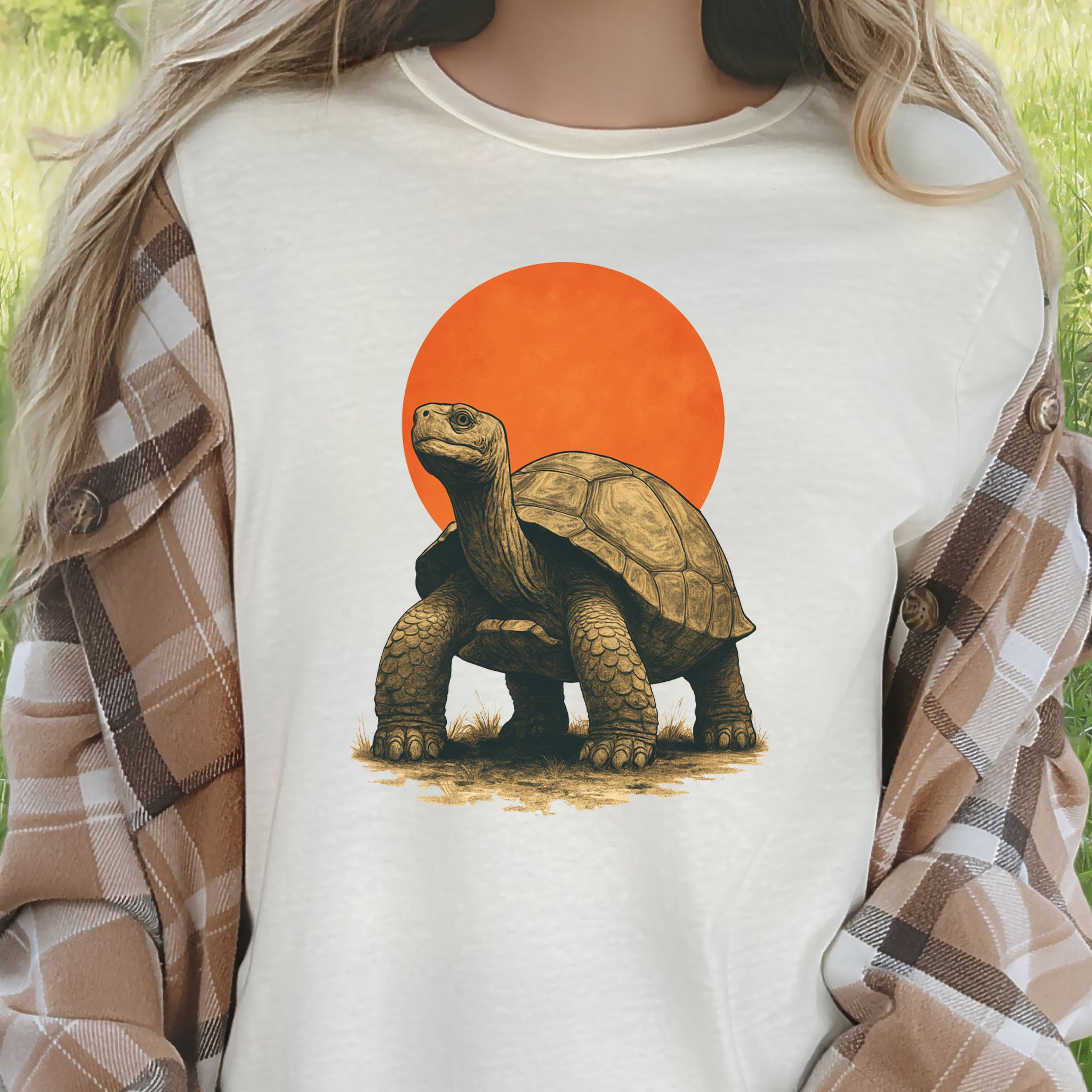 Vintage Tortoise Sun T-Shirt – Japanese Style Jungle Safari Tee