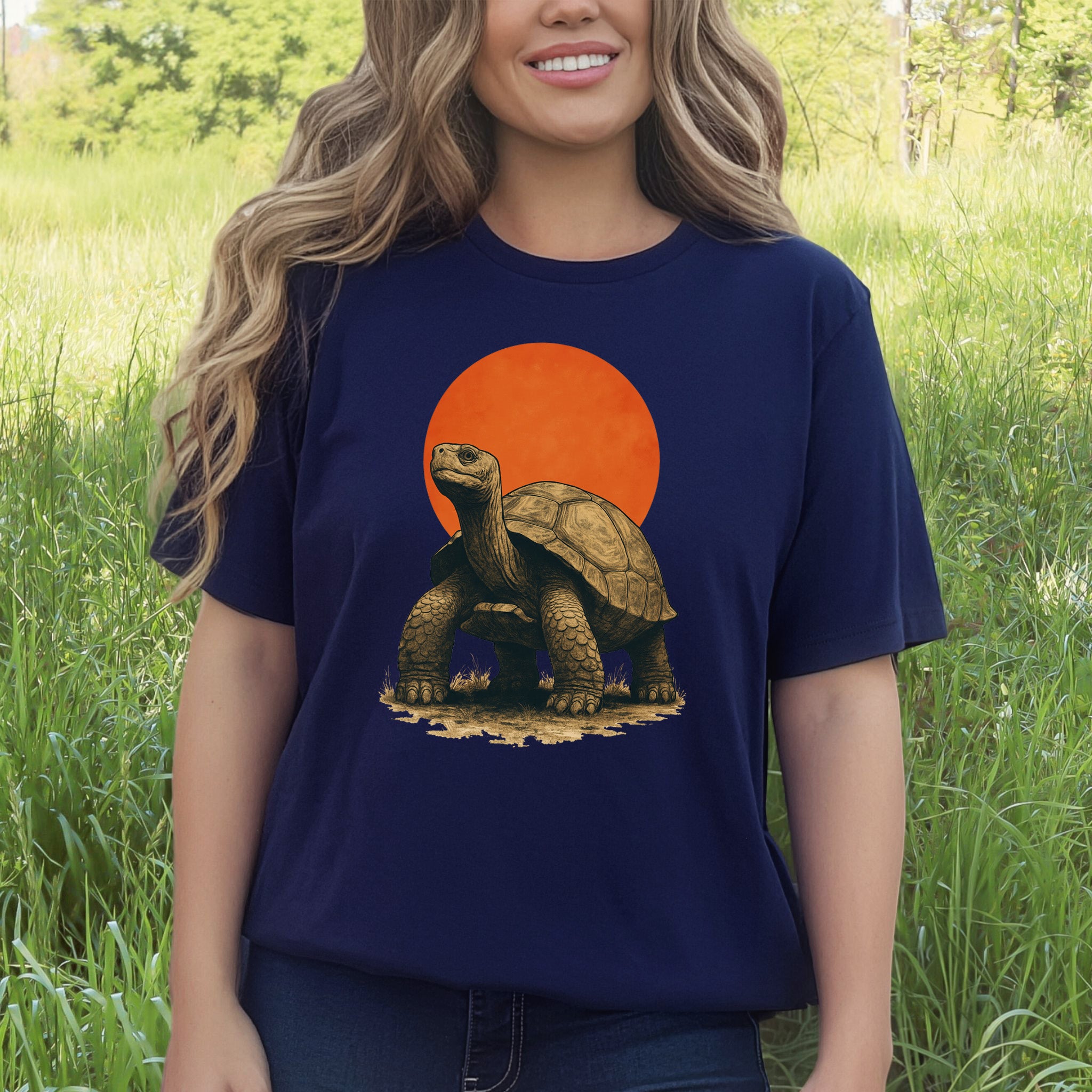 Vintage Tortoise Sun T-Shirt – Japanese Style Jungle Safari Tee