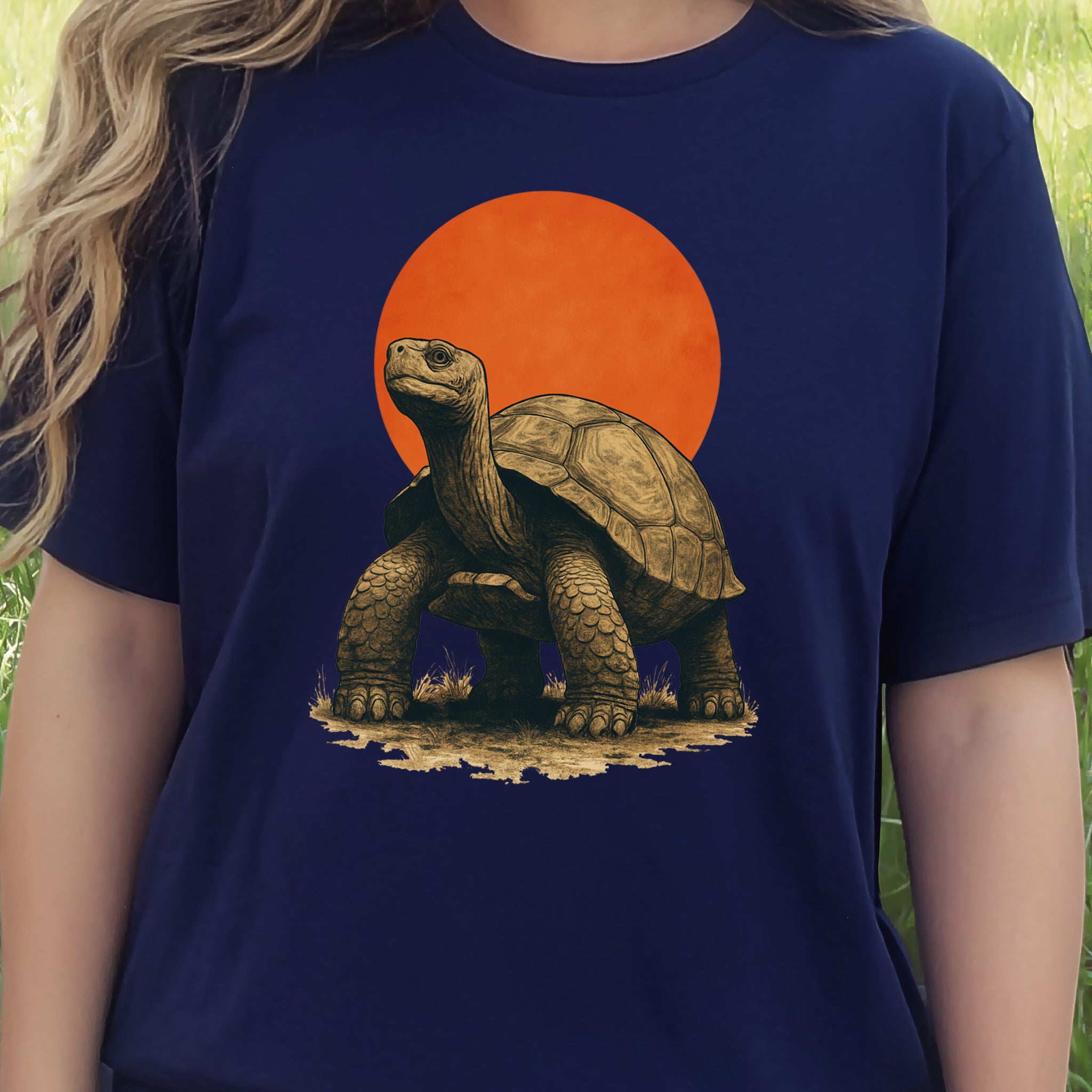 Vintage Tortoise Sun T-Shirt – Japanese Style Jungle Safari Tee