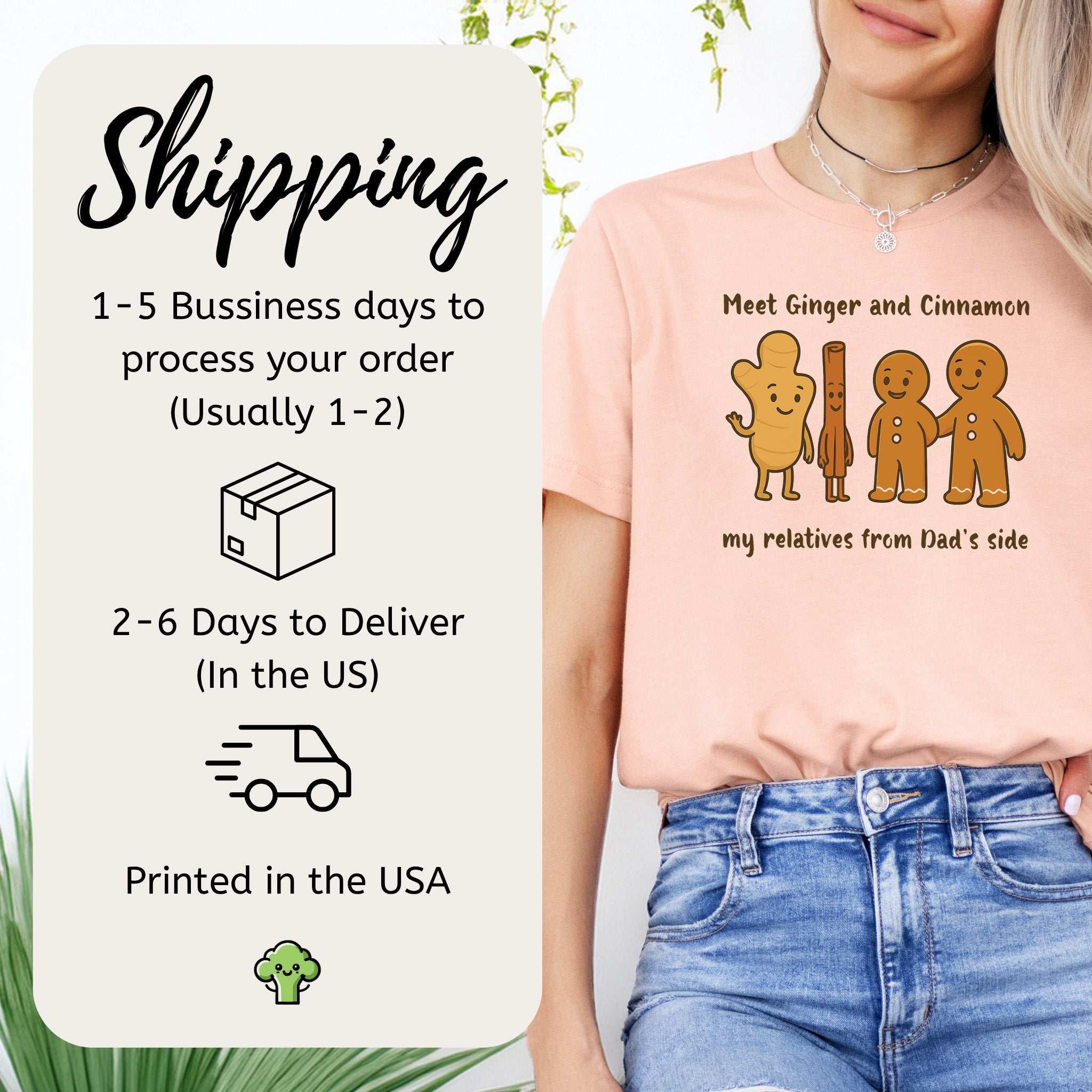 Ginger & Cinnamon Crew T-Shirt – Funny Baking Family Joke Tee