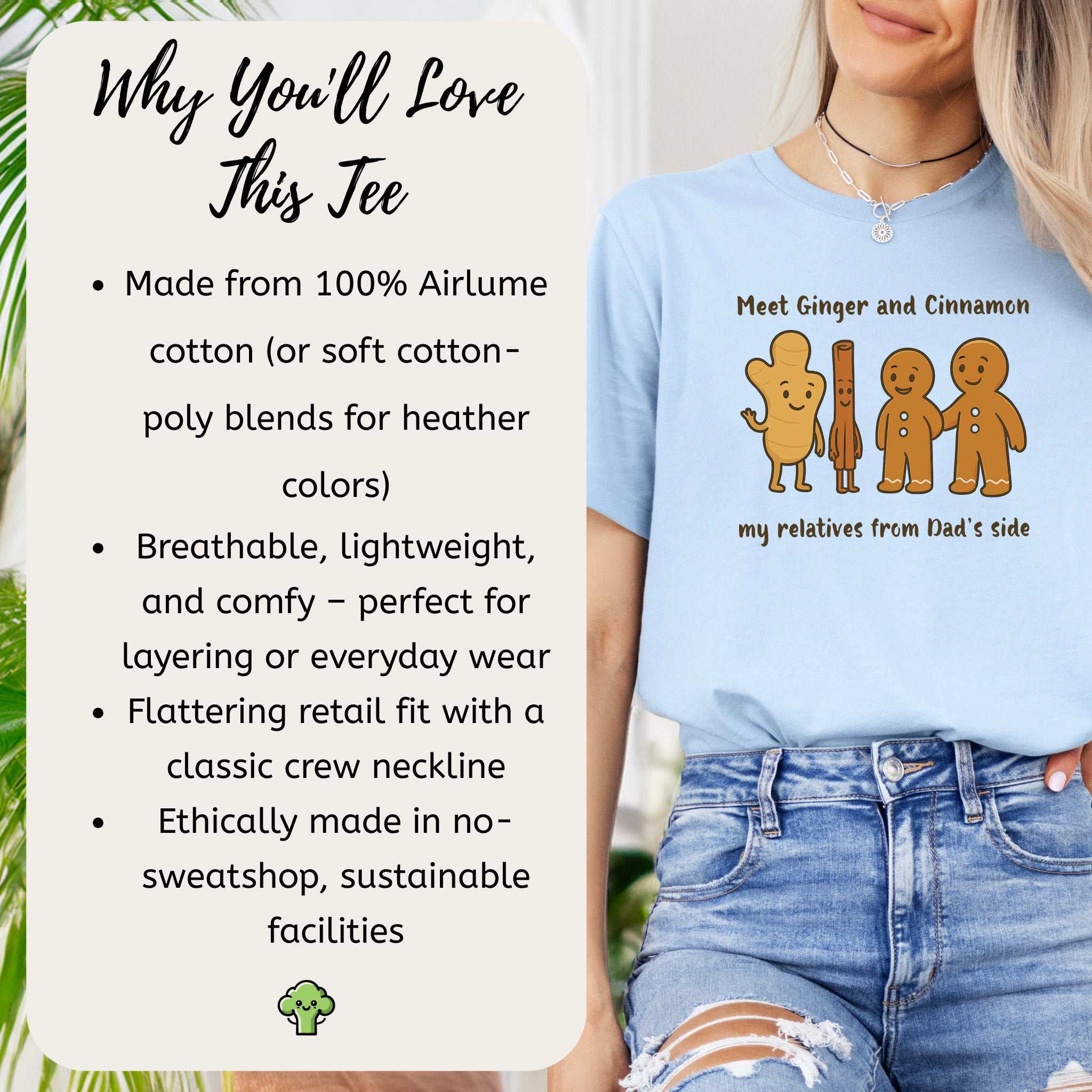 Ginger & Cinnamon Crew T-Shirt – Funny Baking Family Joke Tee