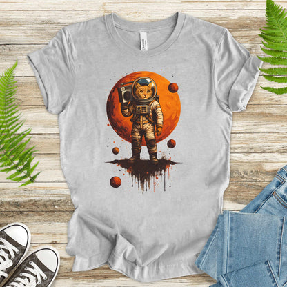 Boombox Cat Astronaut T-Shirt – Retro Space Funk Galaxy Tee
