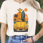 Surfed Out Giraffe T-Shirt – Funny Ocean & Surfing Lover Tee