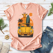 Surfed Out Giraffe T-Shirt – Funny Ocean & Surfing Lover Tee