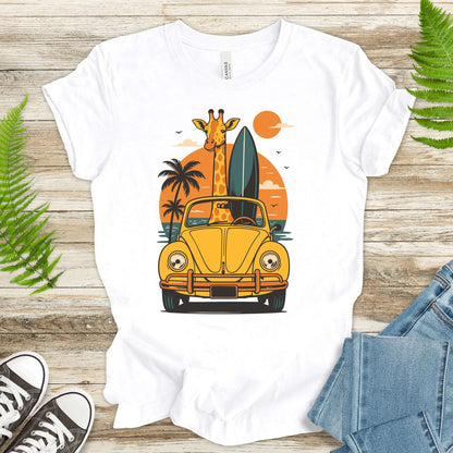 Surfed Out Giraffe T-Shirt – Funny Ocean & Surfing Lover Tee