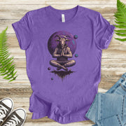 Meditating Goat Astronaut T-Shirt – Zen Cosmic Farm Animal Tee