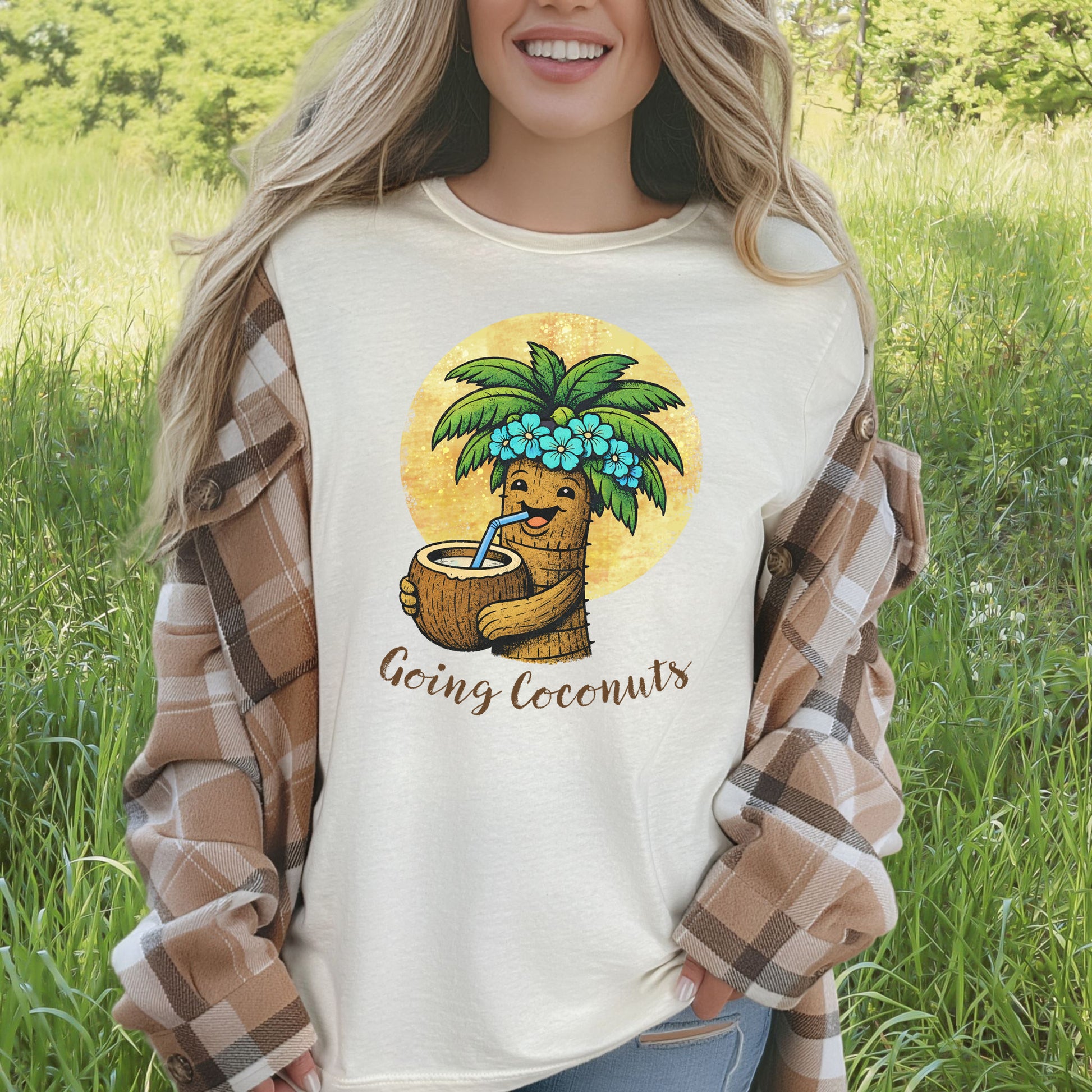 Going Coconuts Tropical Coconut T-Shirt – Funny Beach Vibes