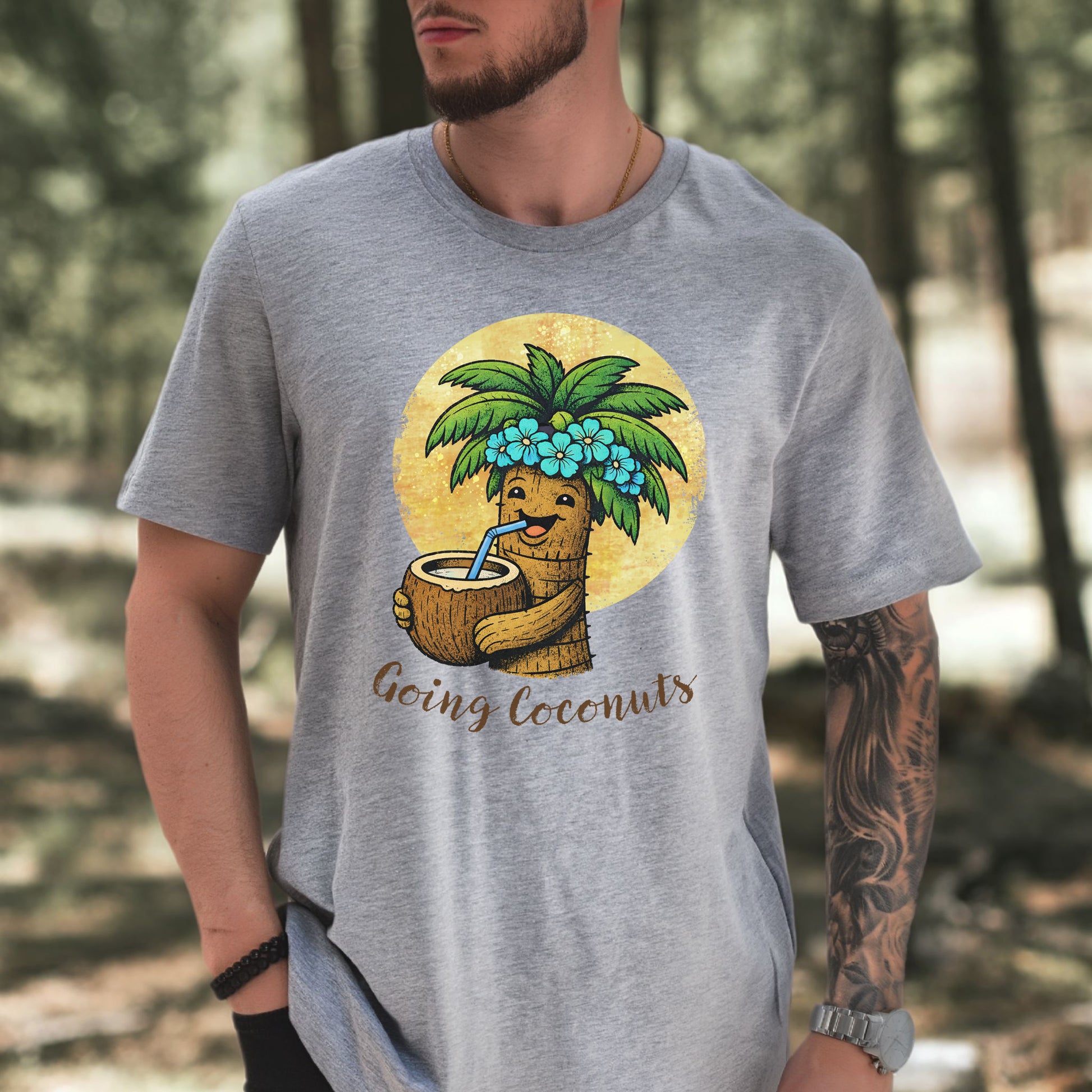 Going Coconuts Tropical Coconut T-Shirt – Funny Beach Vibes