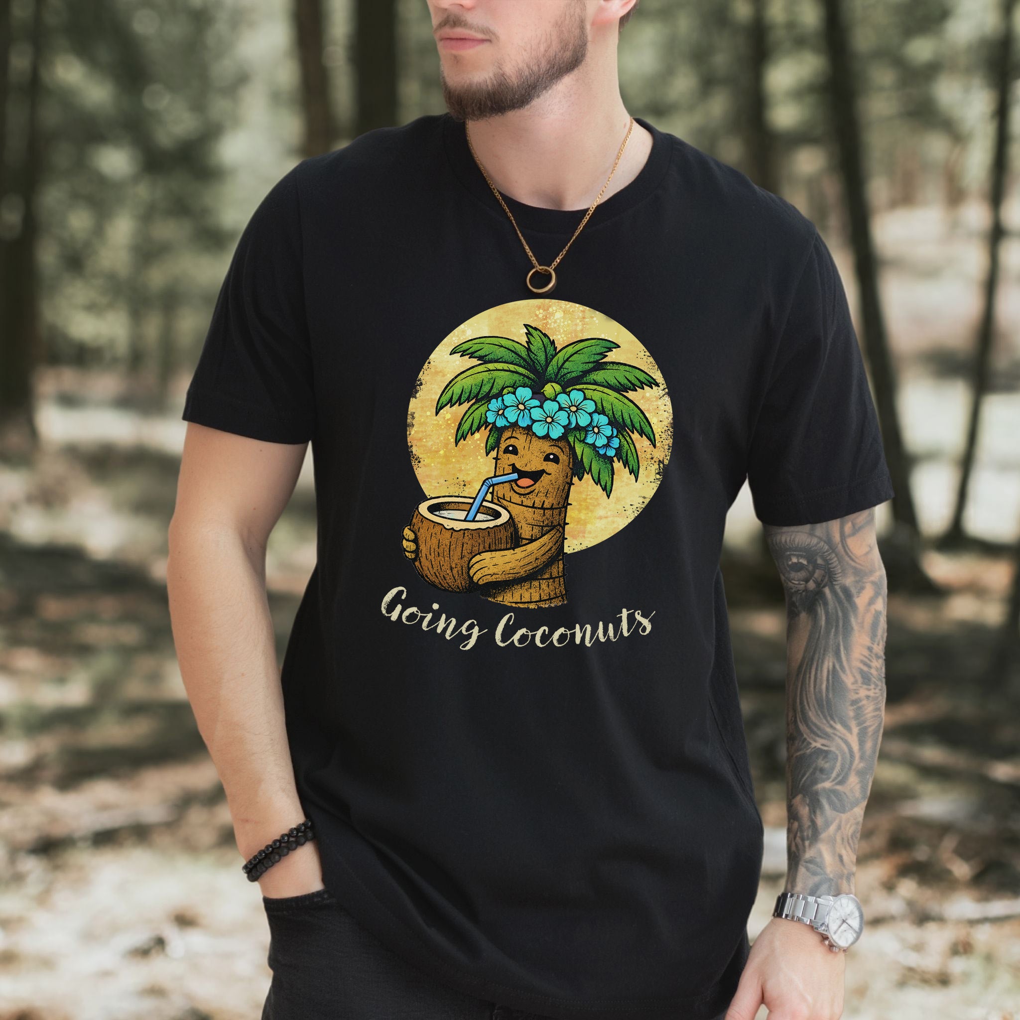 Going Coconuts Tropical Coconut T-Shirt – Funny Beach Vibes