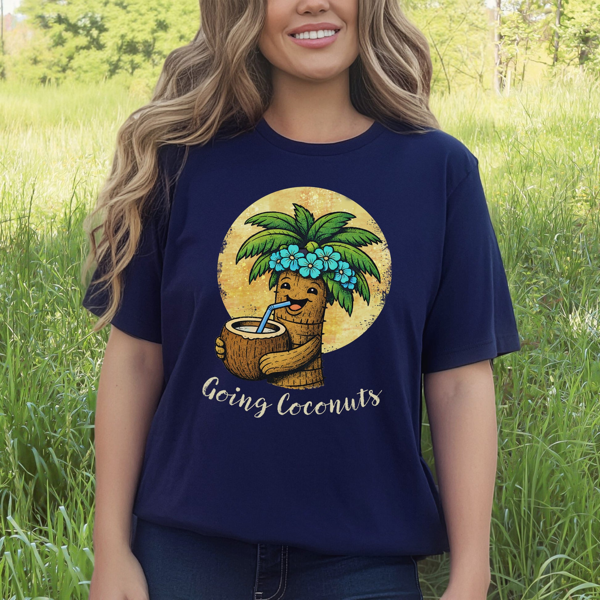 Going Coconuts Tropical Coconut T-Shirt – Funny Beach Vibes