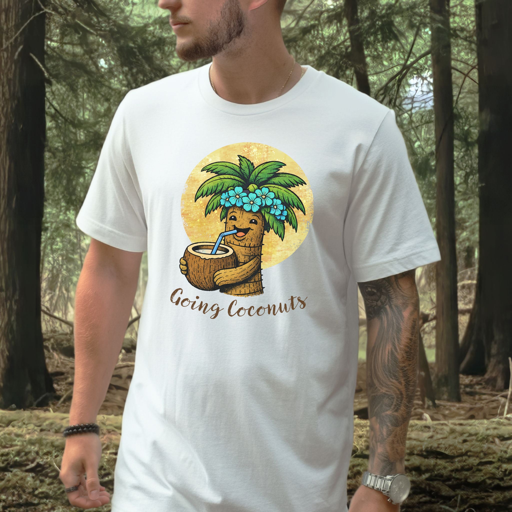Going Coconuts Tropical Coconut T-Shirt – Funny Beach Vibes